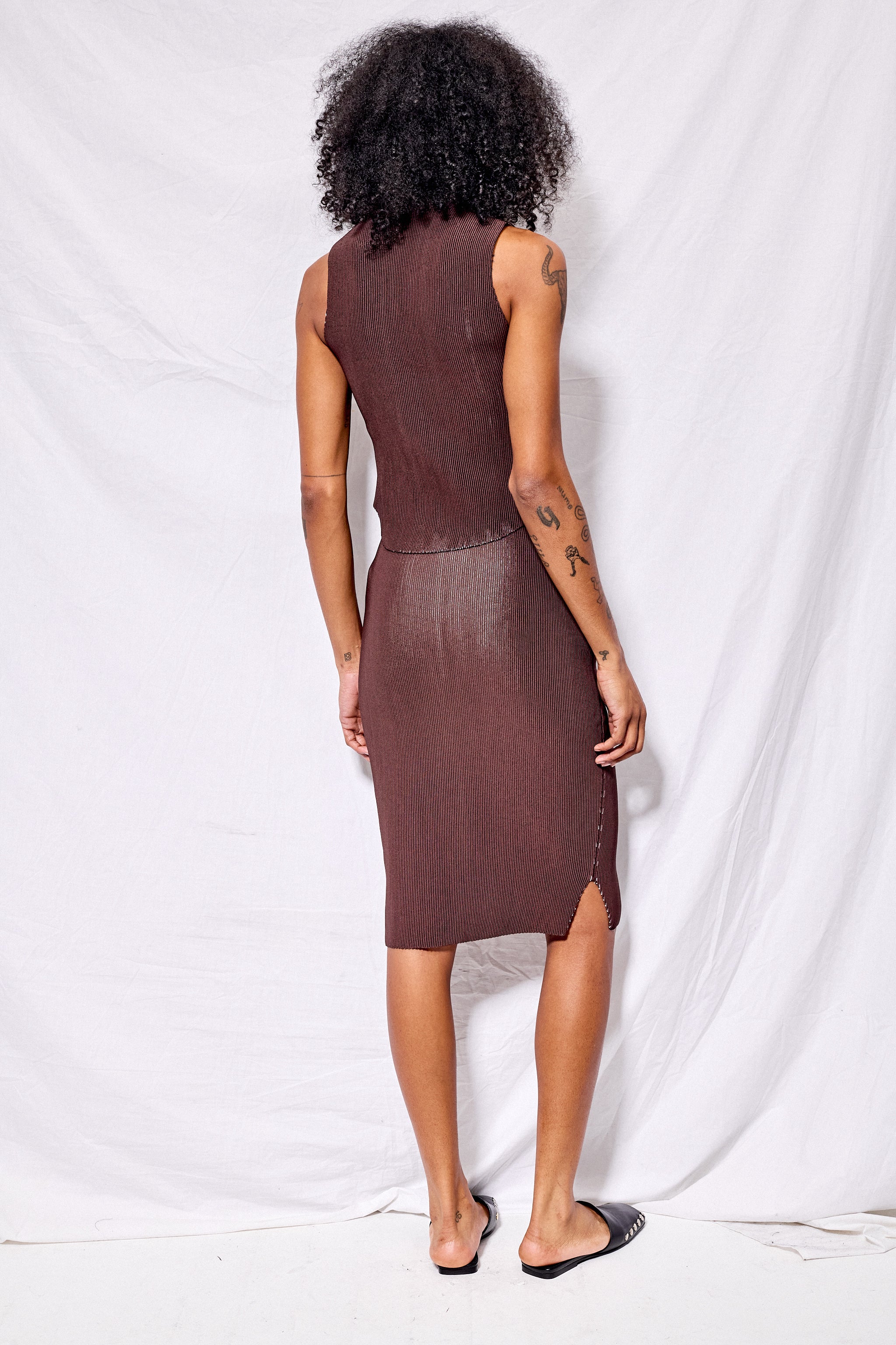Chocline Pleated Vest