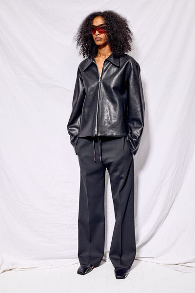 ジャケット・アウター GABRIELA COLL GARMENTS 25SS ZIPPERJACKET Gabriela Coll Garments Heavy Wool Zipper Jacket - NIGHTHAWKS