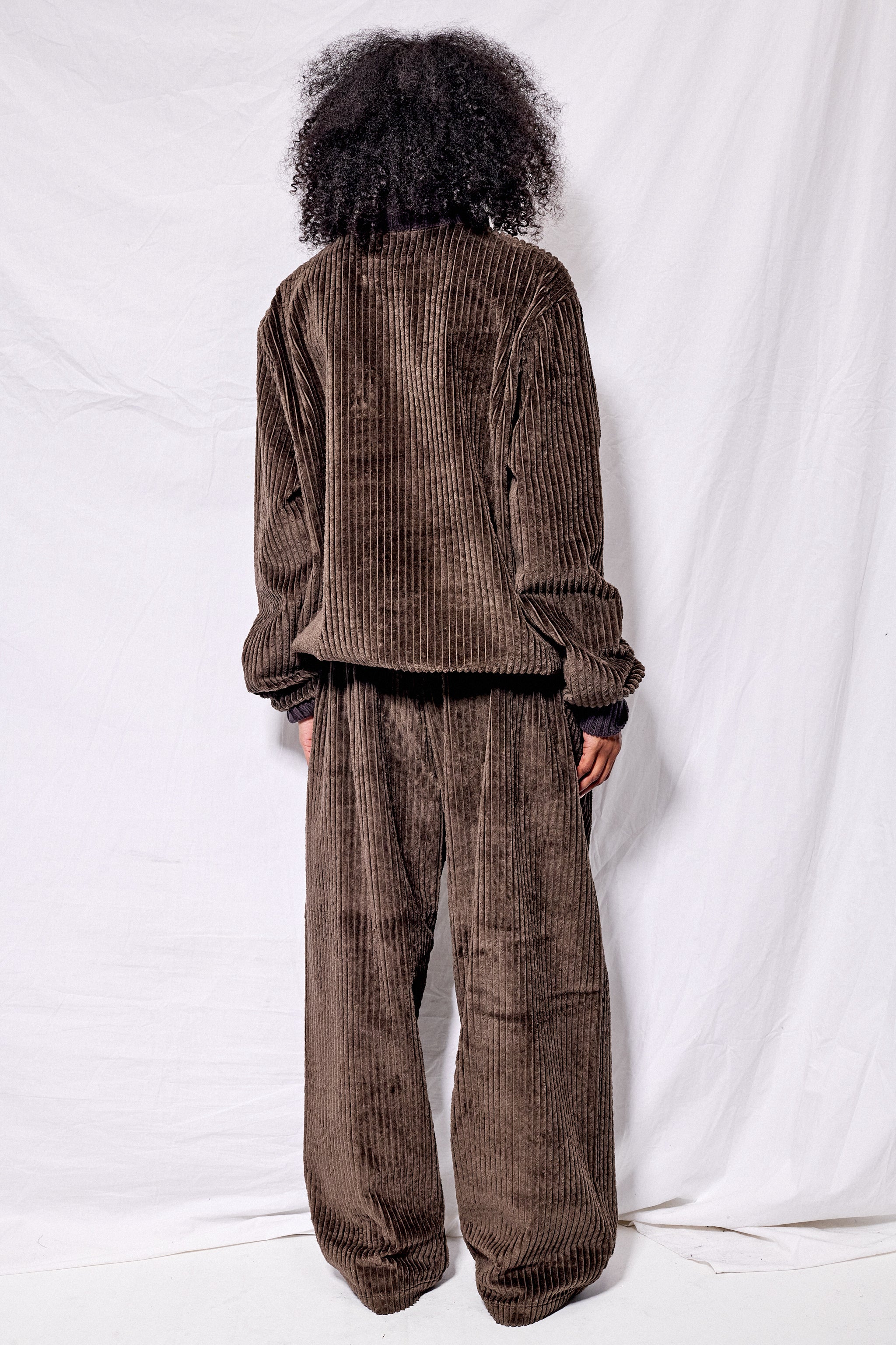 No.325 Brown Corduroy Rib Pullover