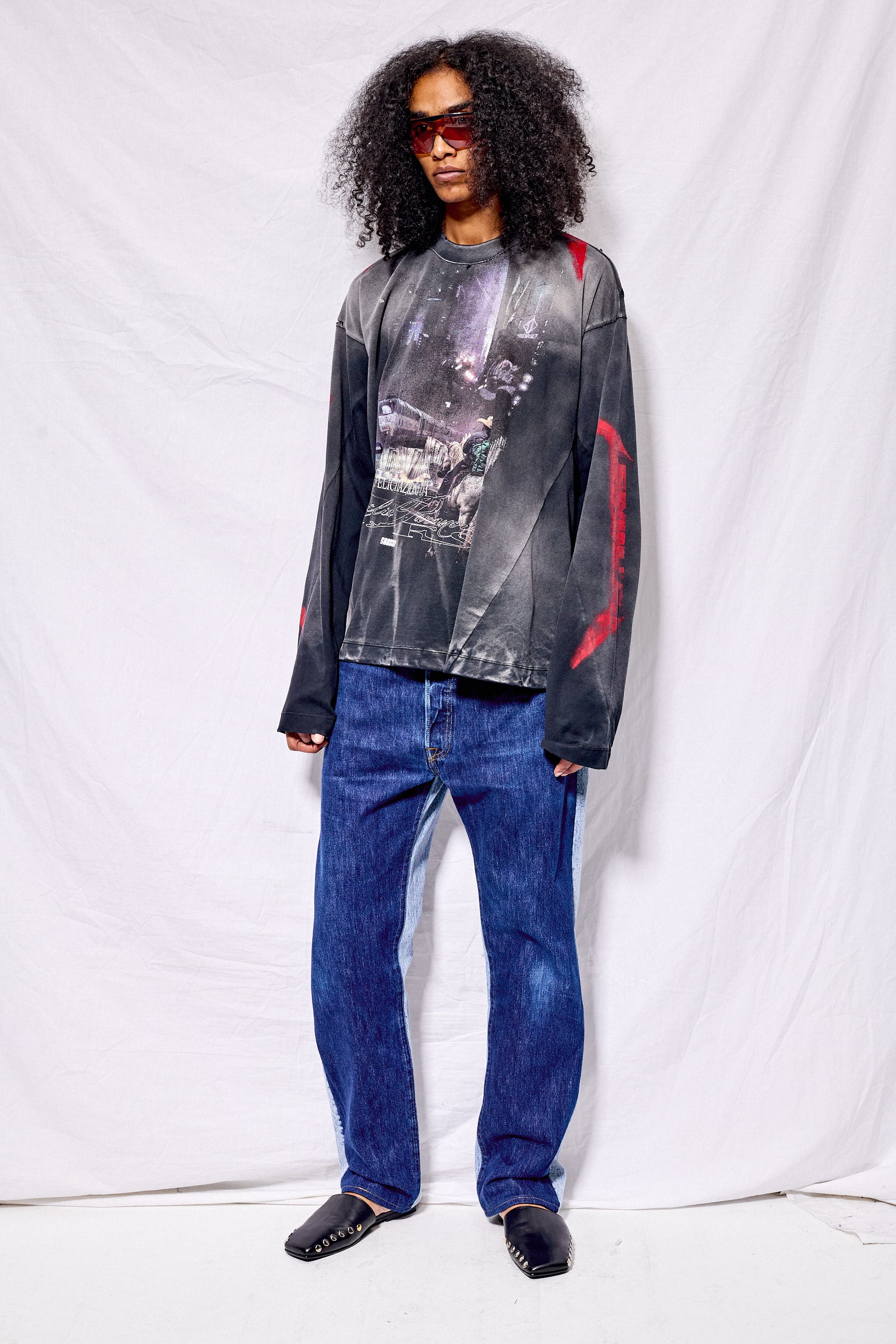 Acidwashed Blue No.80 Jeanspleatfront