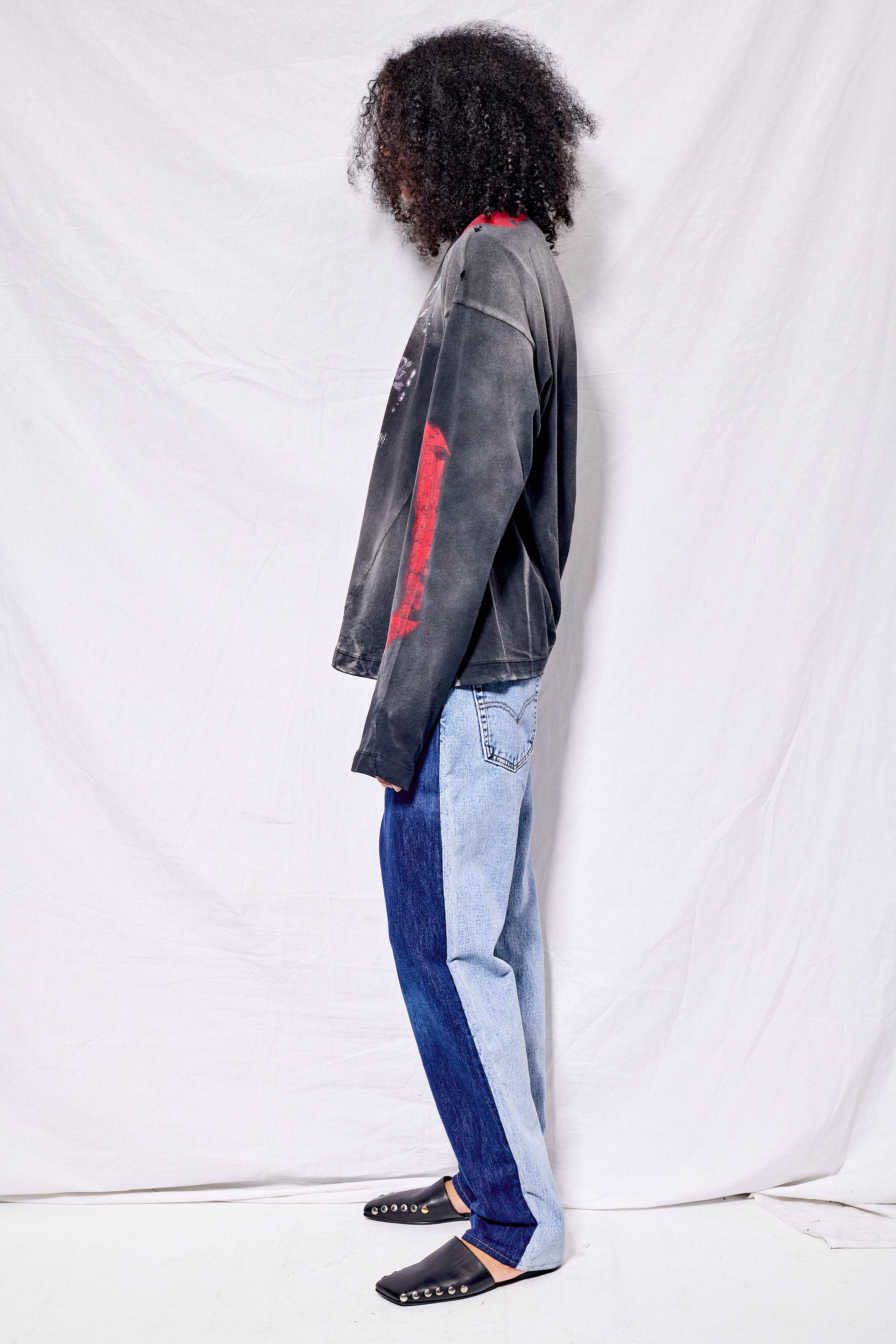 Acidwashed Blue No.80 Jeanspleatfront