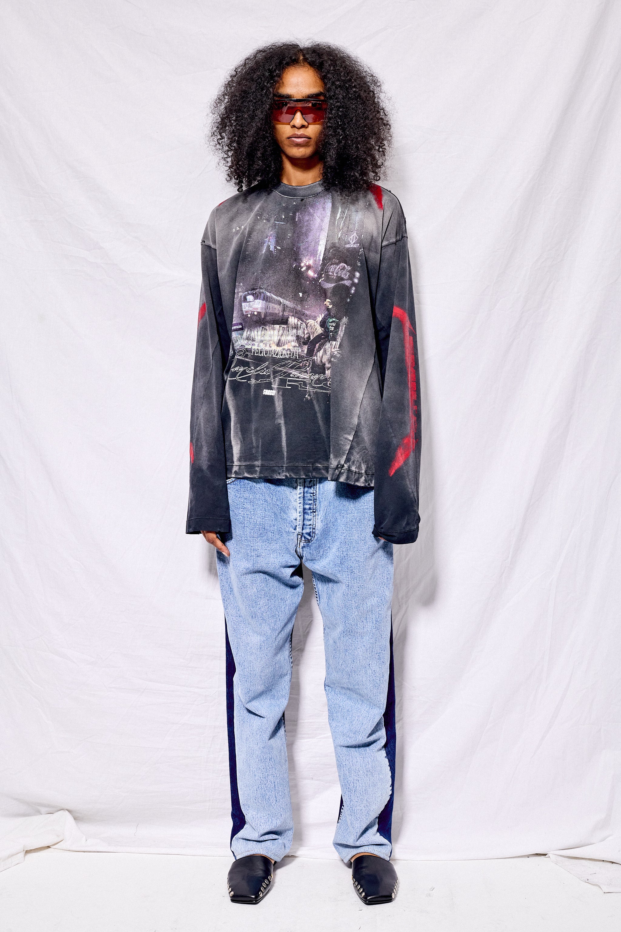 Acidwashed Blue No.80 Jeanspleatfront