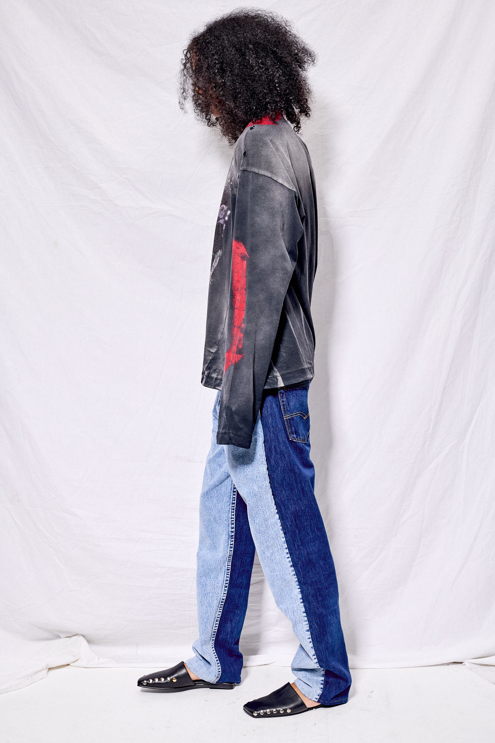 Acidwashed Blue No.80 Jeanspleatfront
