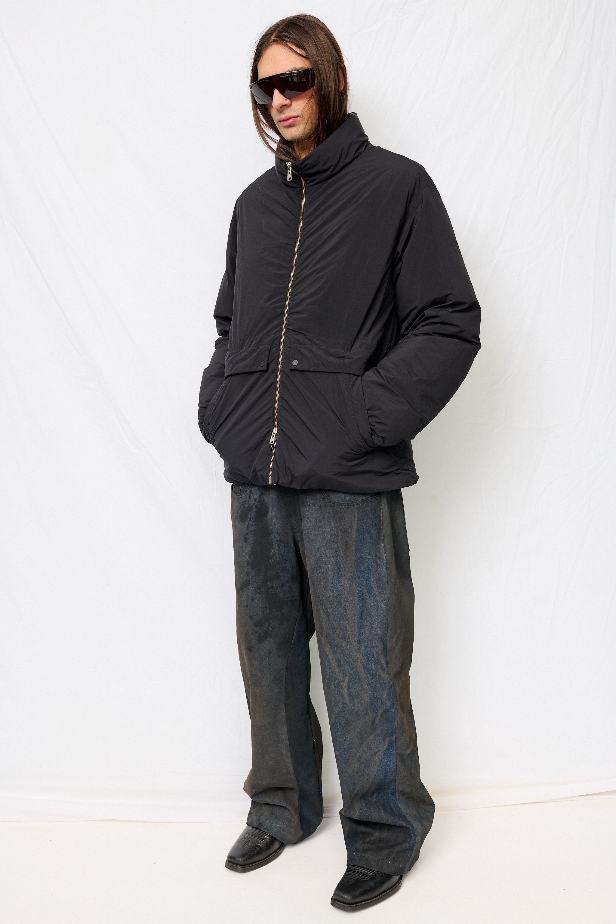 Black Garment Dye Down JK