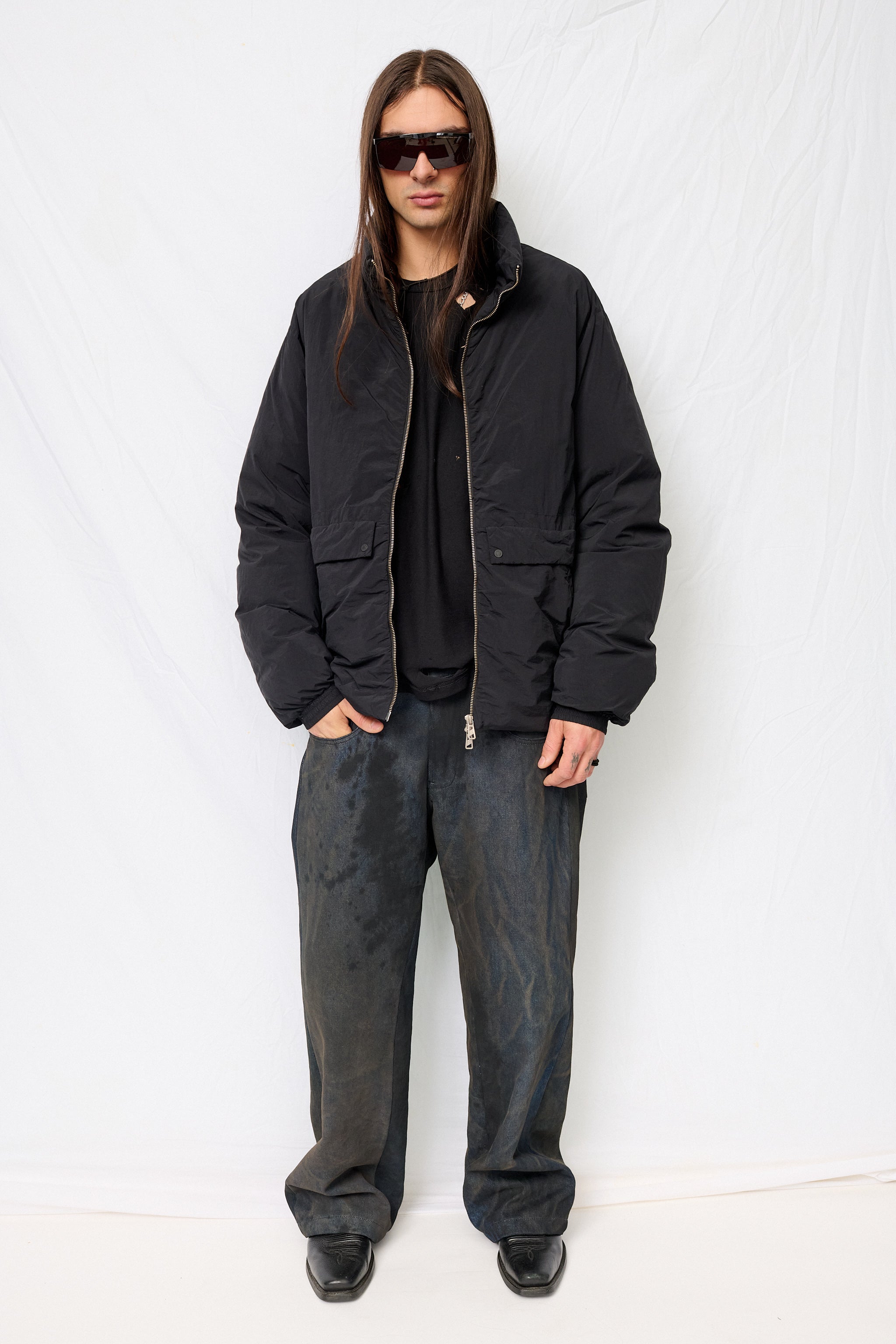 Black Garment Dye Down JK