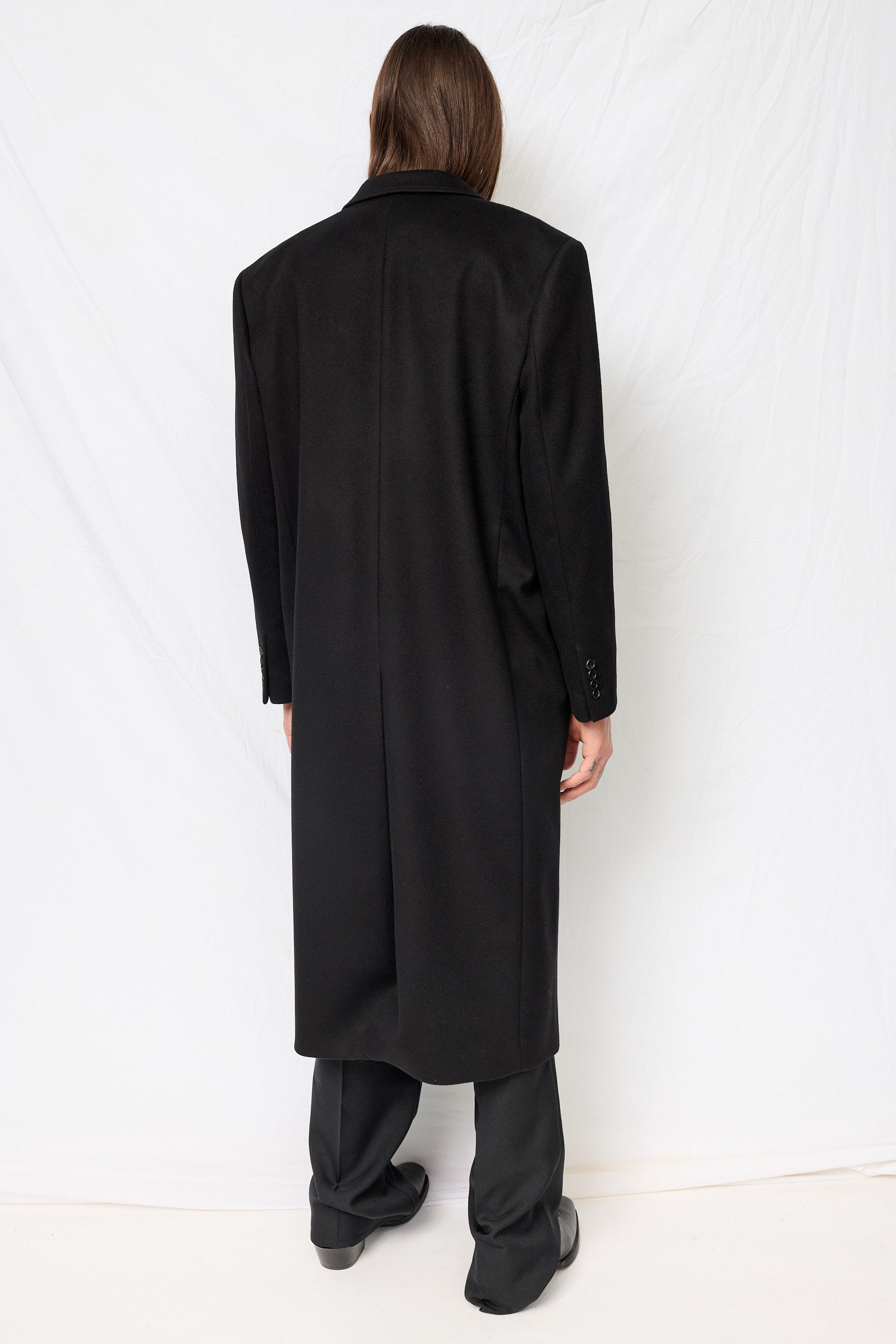 ジャケット・アウター Dunst UNISEX 2-WAY 3BUTTON CASHMERE COAT Black Unisex 2 Way 3 Button Cashmere Coat - Dunst – Assembly New York