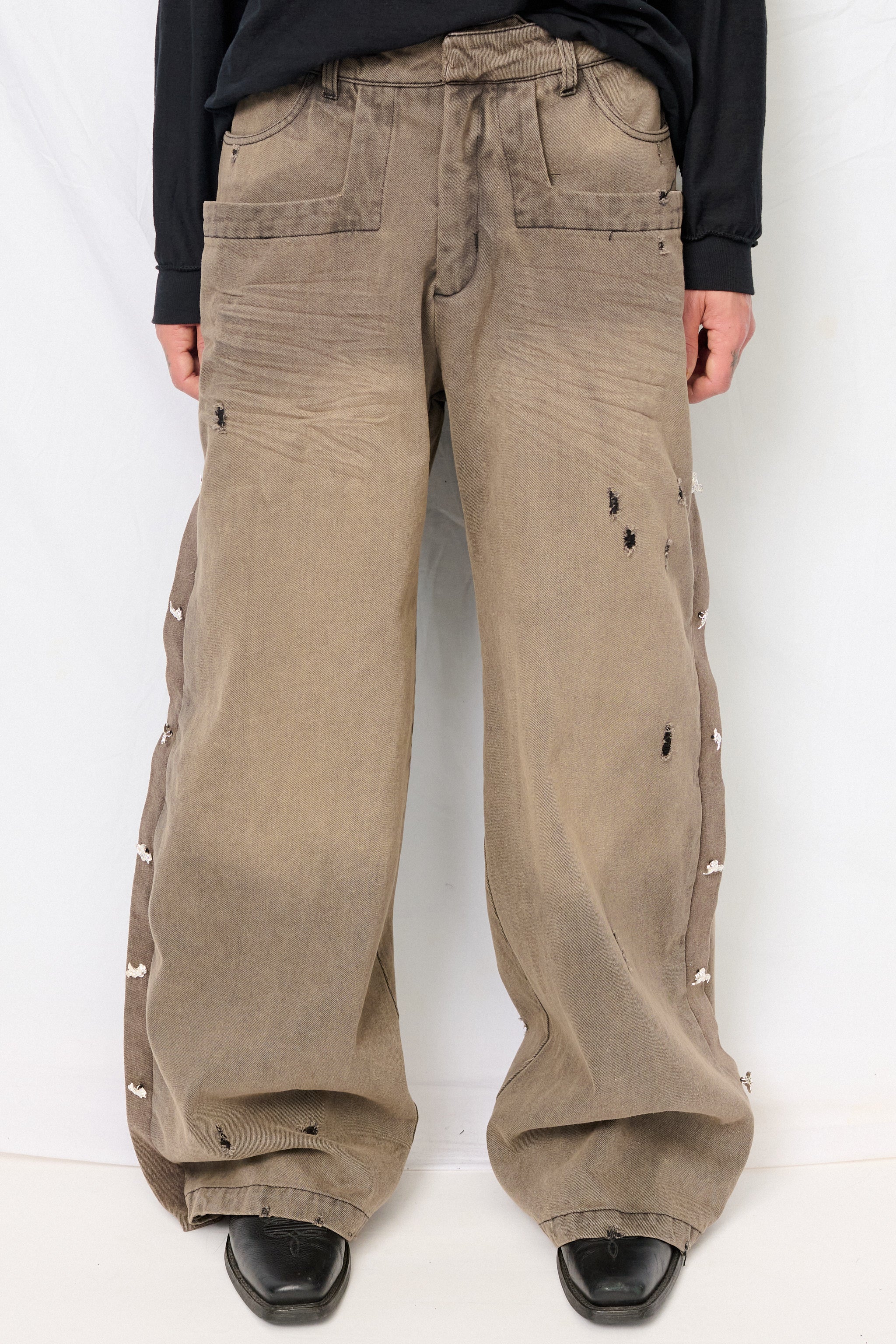 Gray Huida Pants