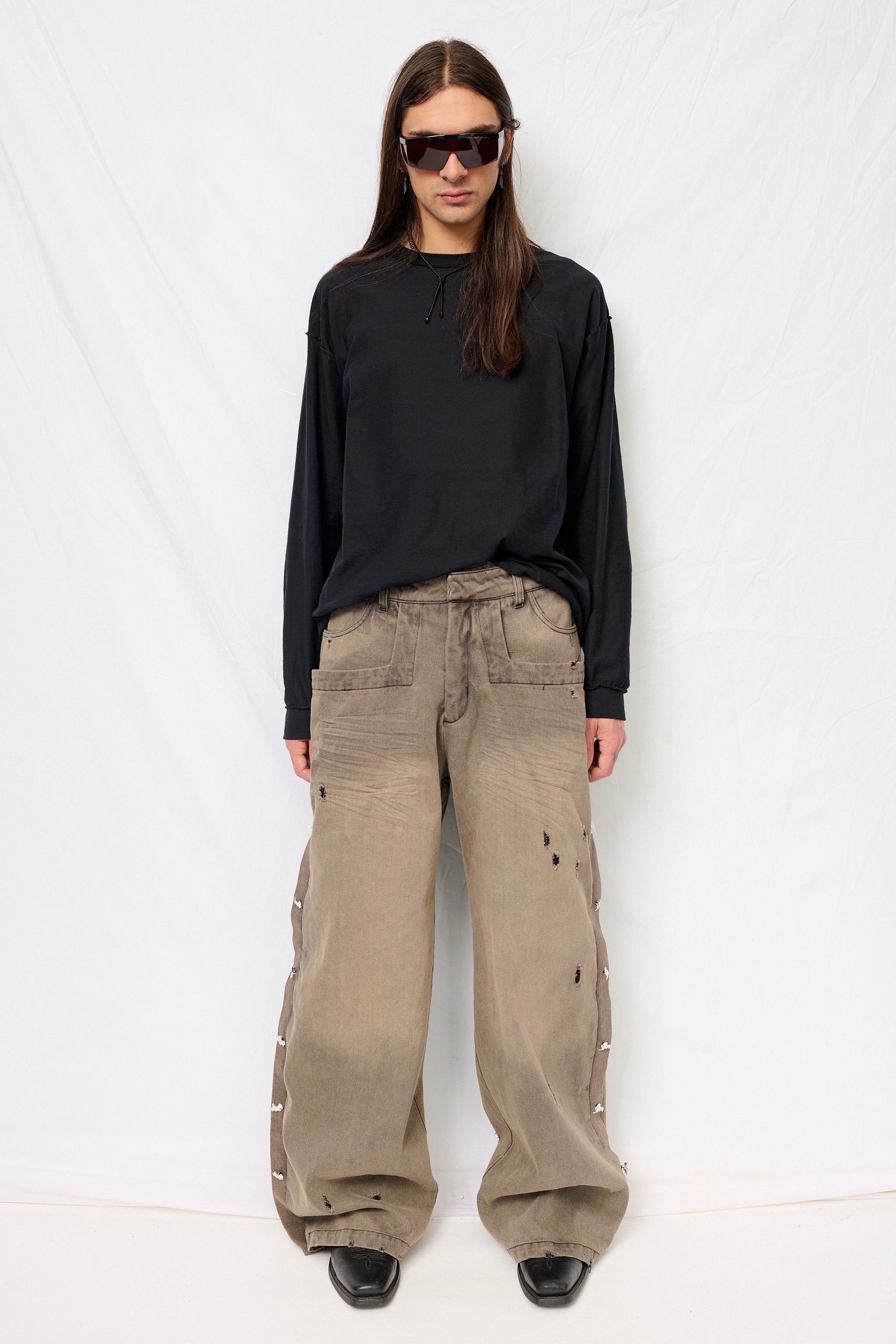 Gray Huida Pants