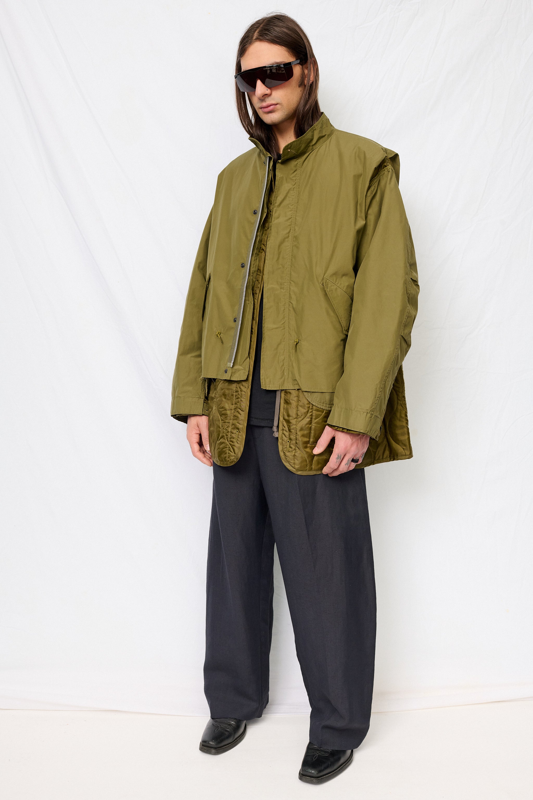 Olive Connected Military Blouson