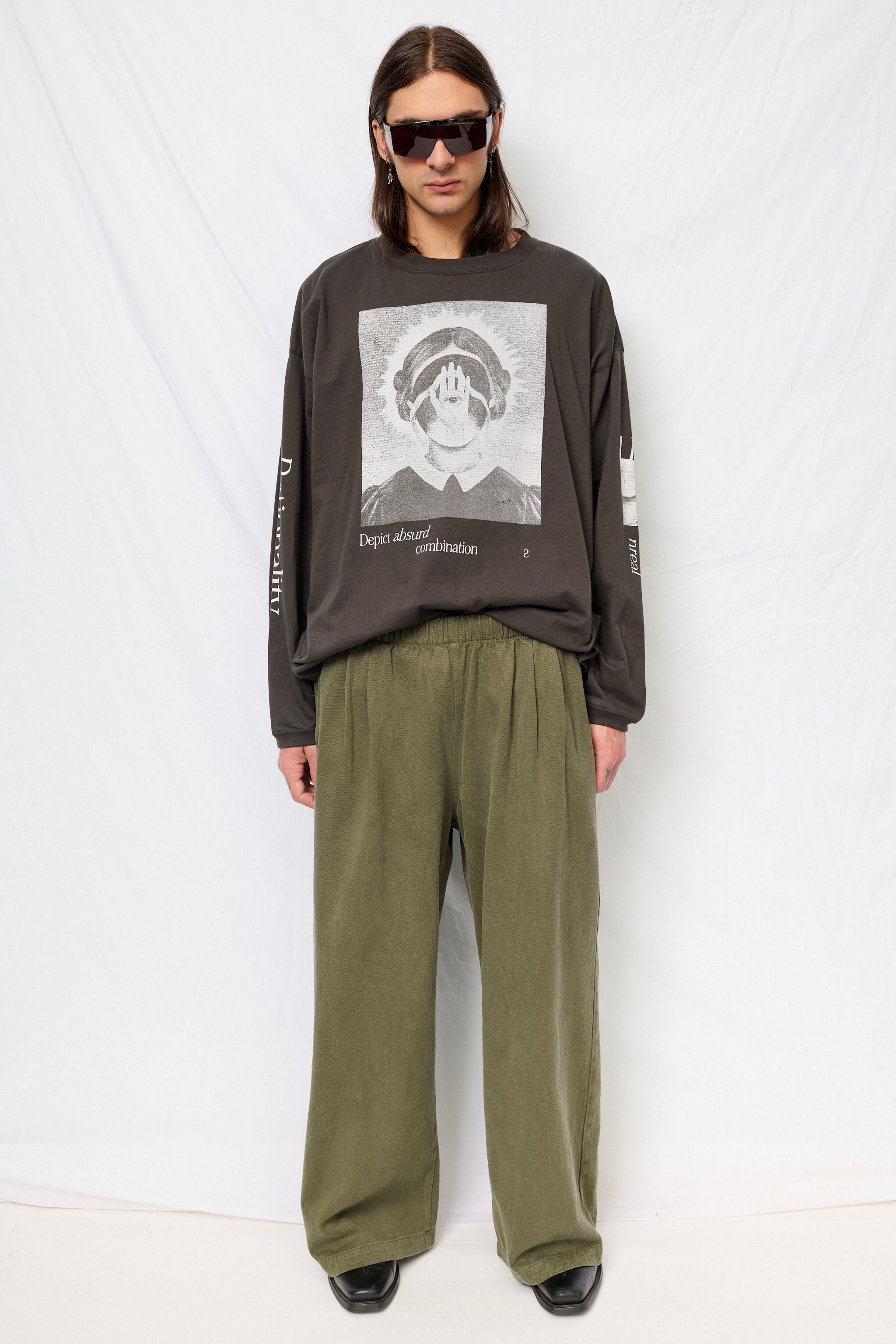 Olive Twill Disco Pant