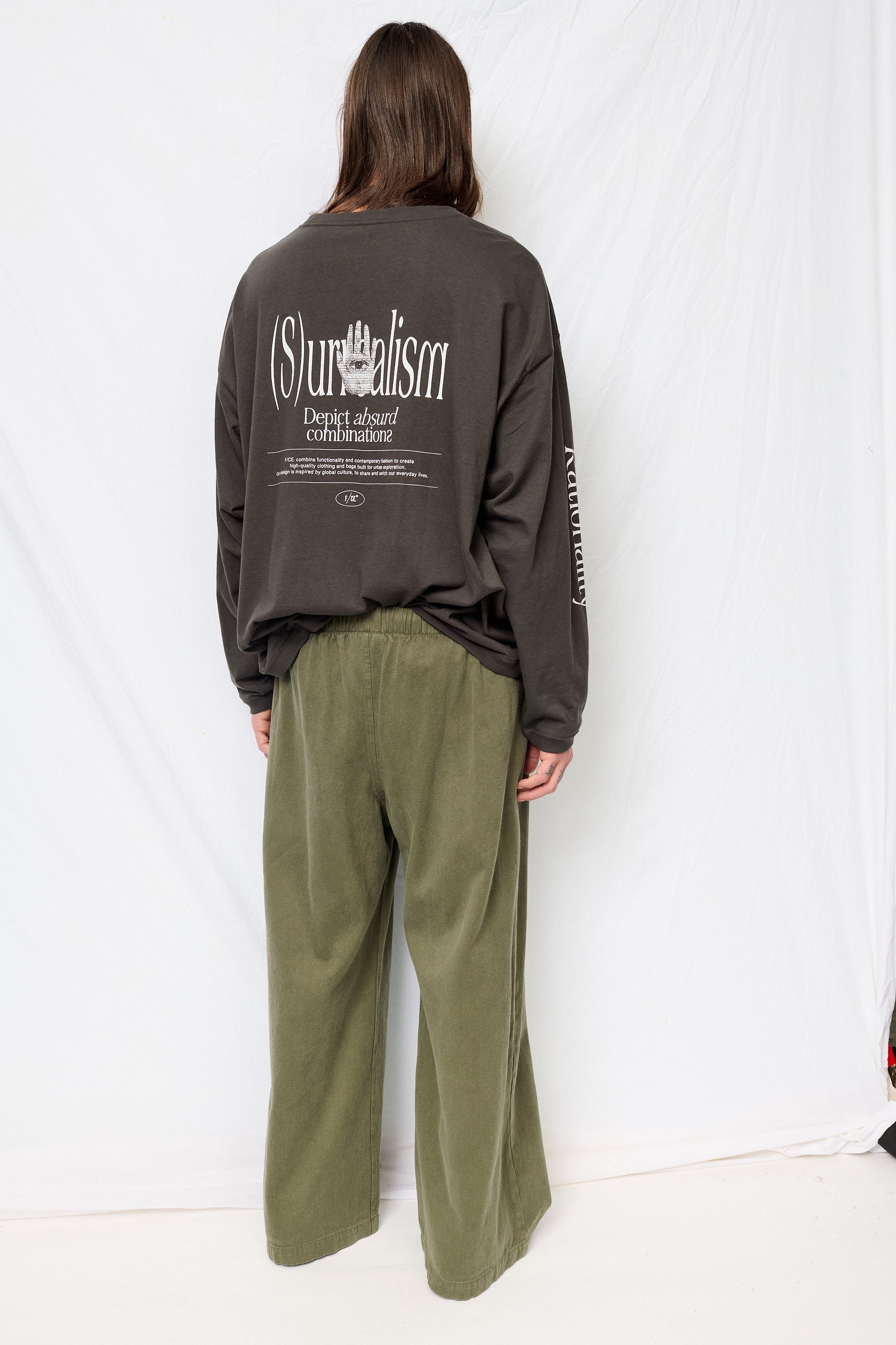 Olive Twill Disco Pant