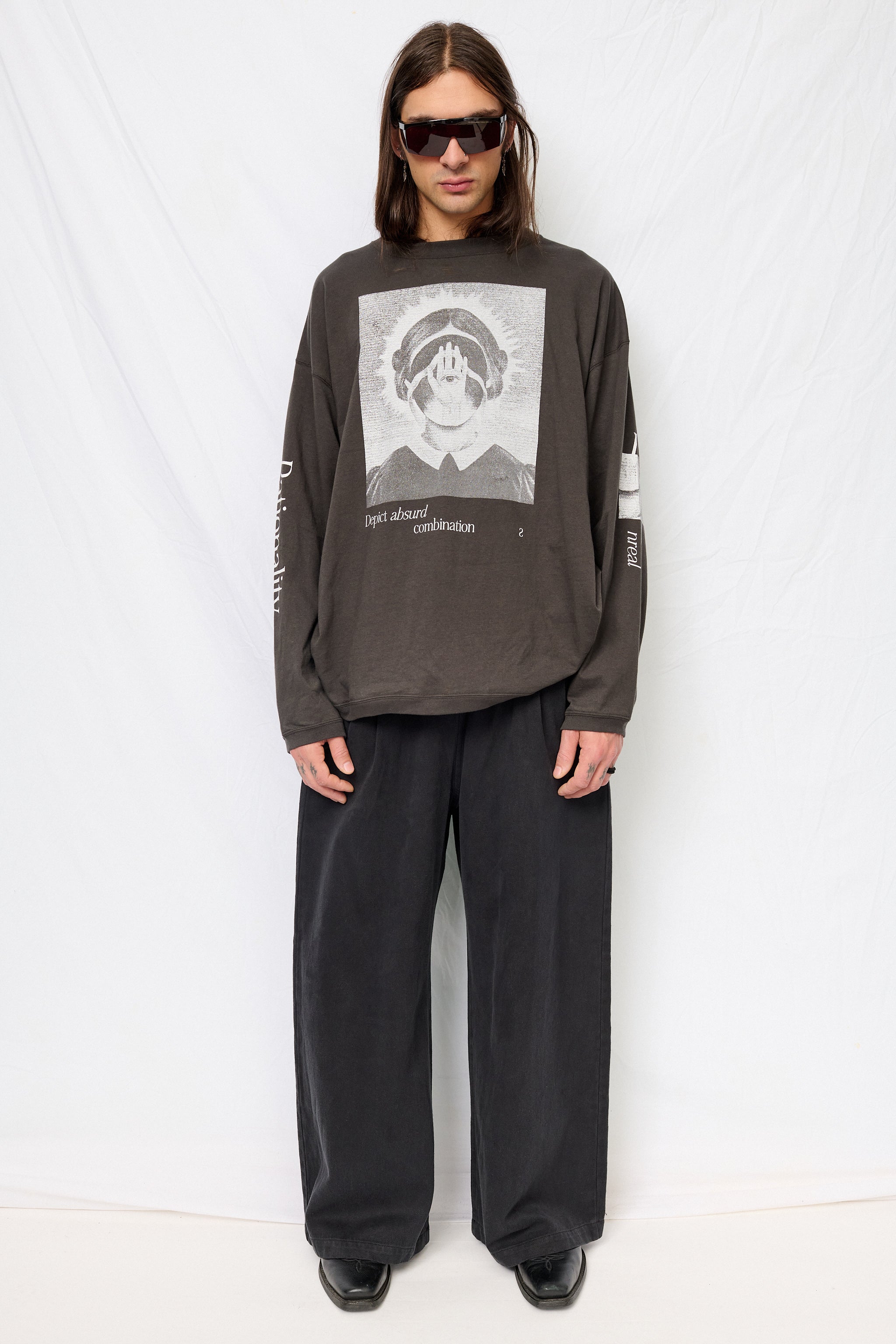 Black Twill Disco Pant