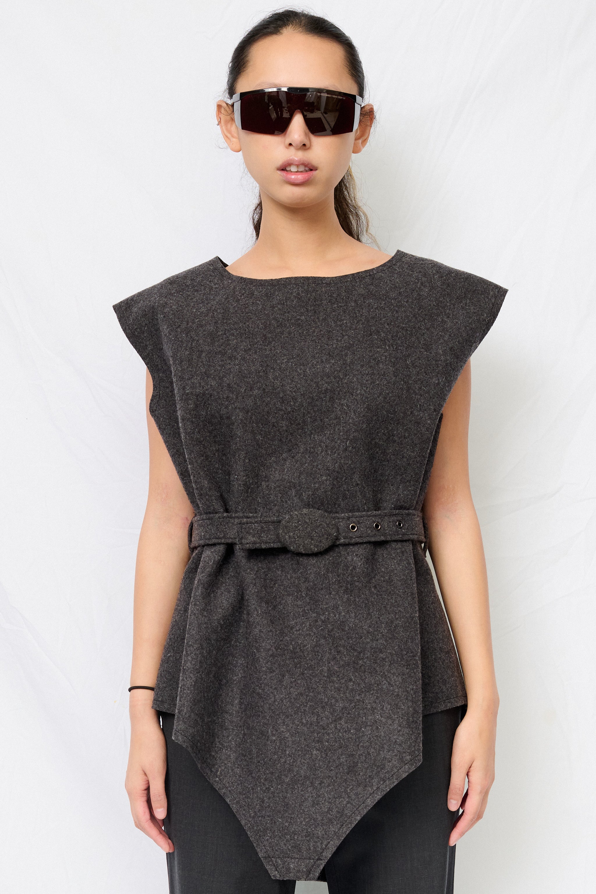Dark Grey Felt Costume Top