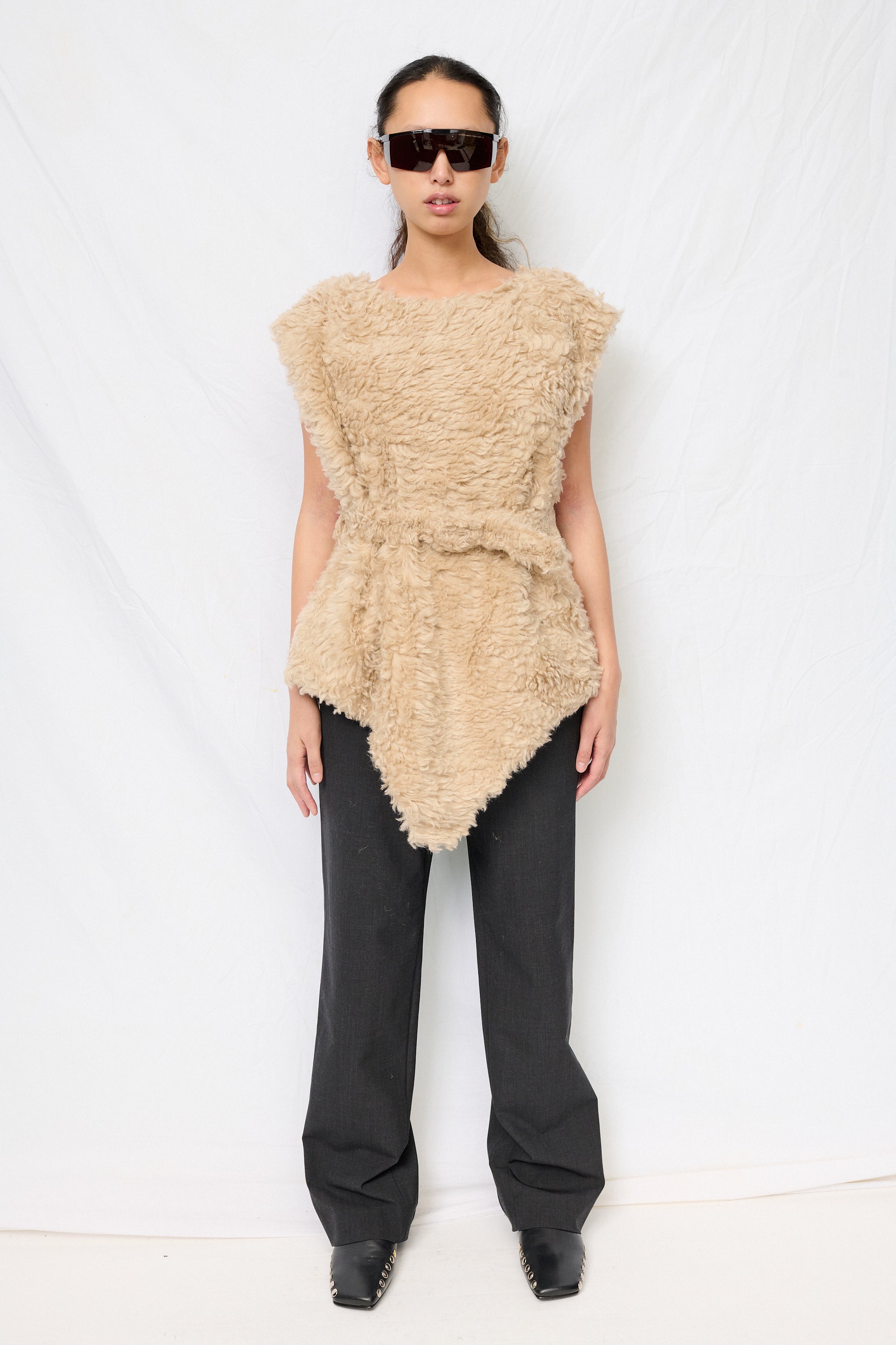 Natural Boa Costume Top