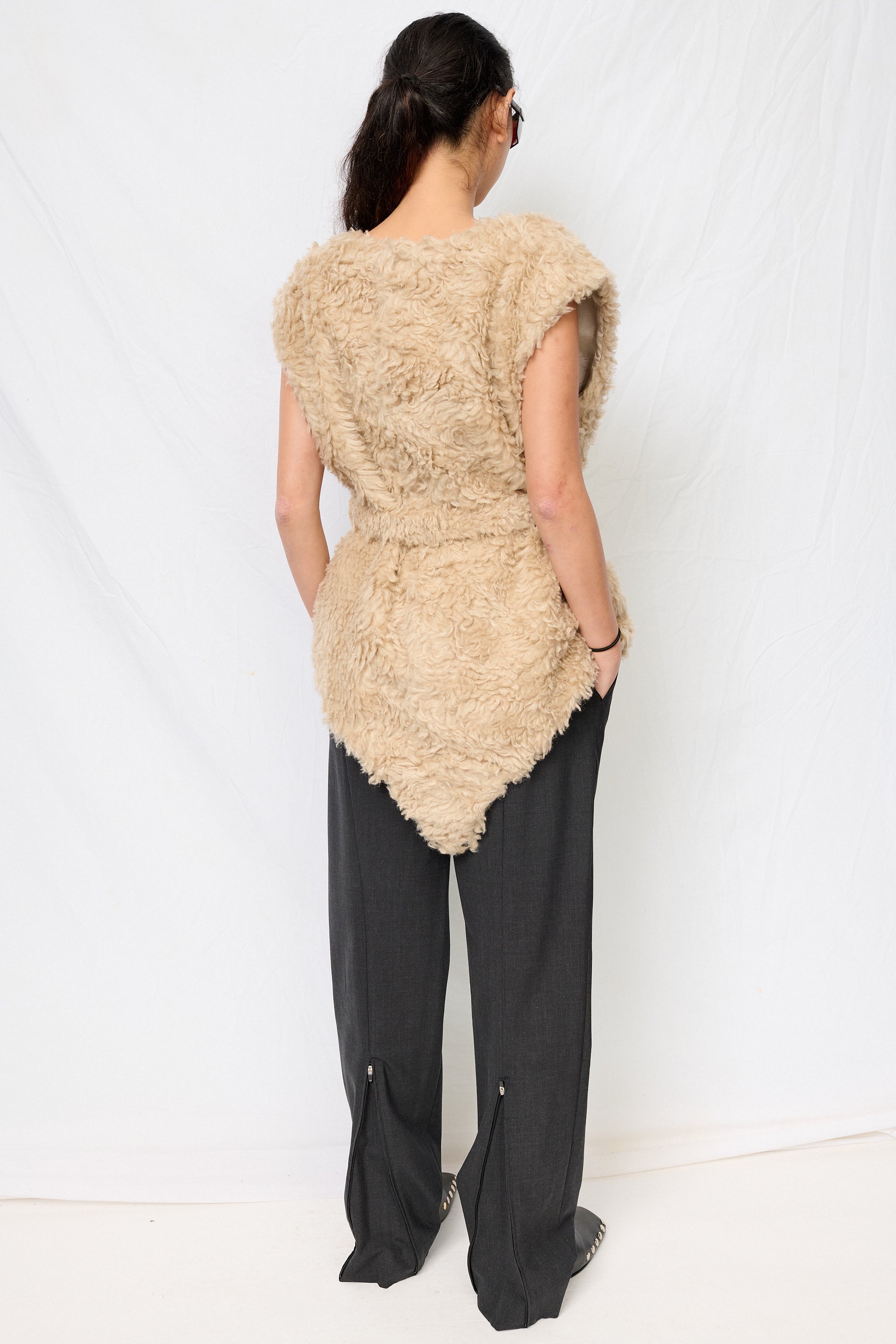 Natural Boa Costume Top