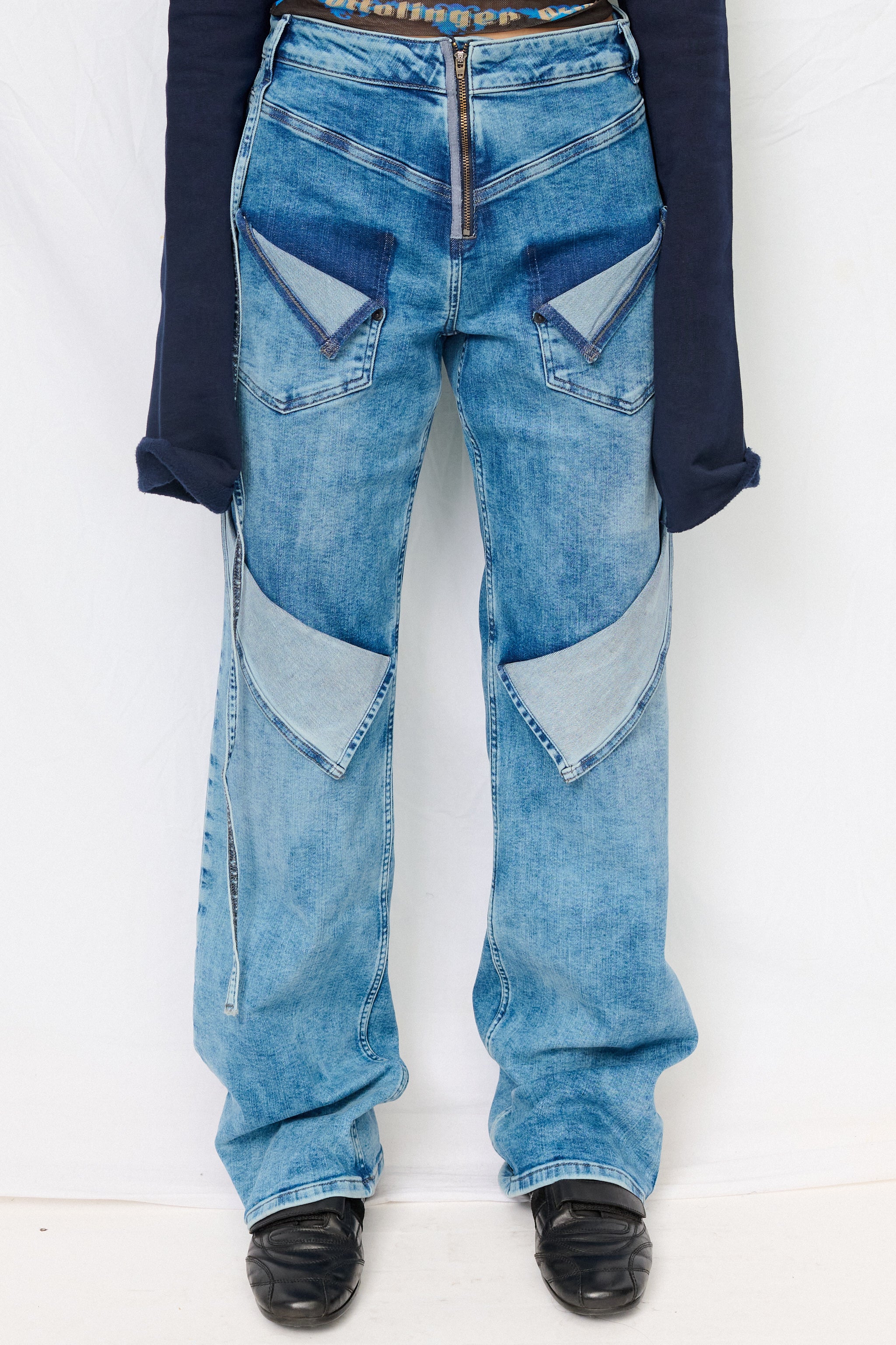 Blue Wash Loose Fit Jeans