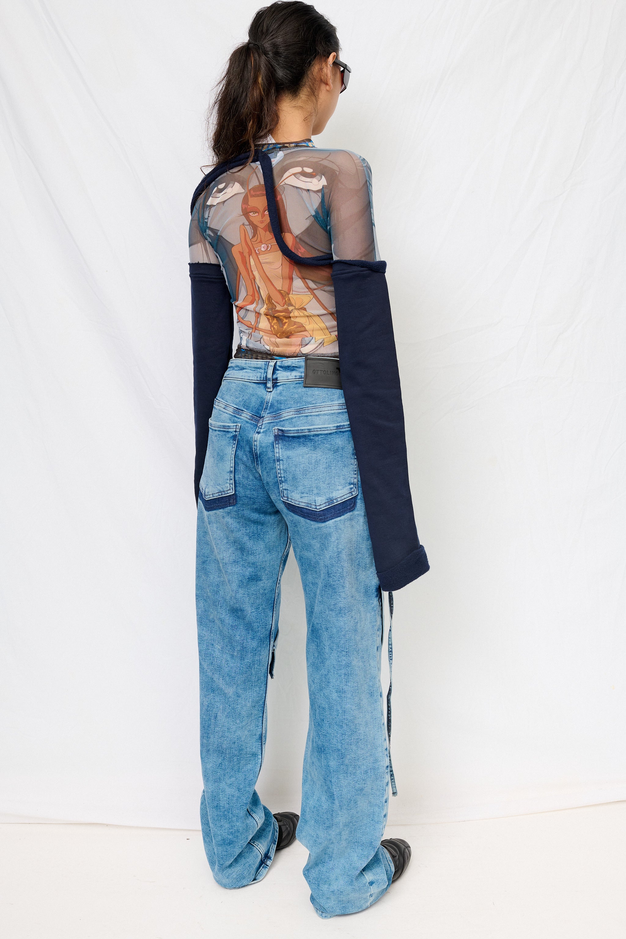 Blue Wash Loose Fit Jeans