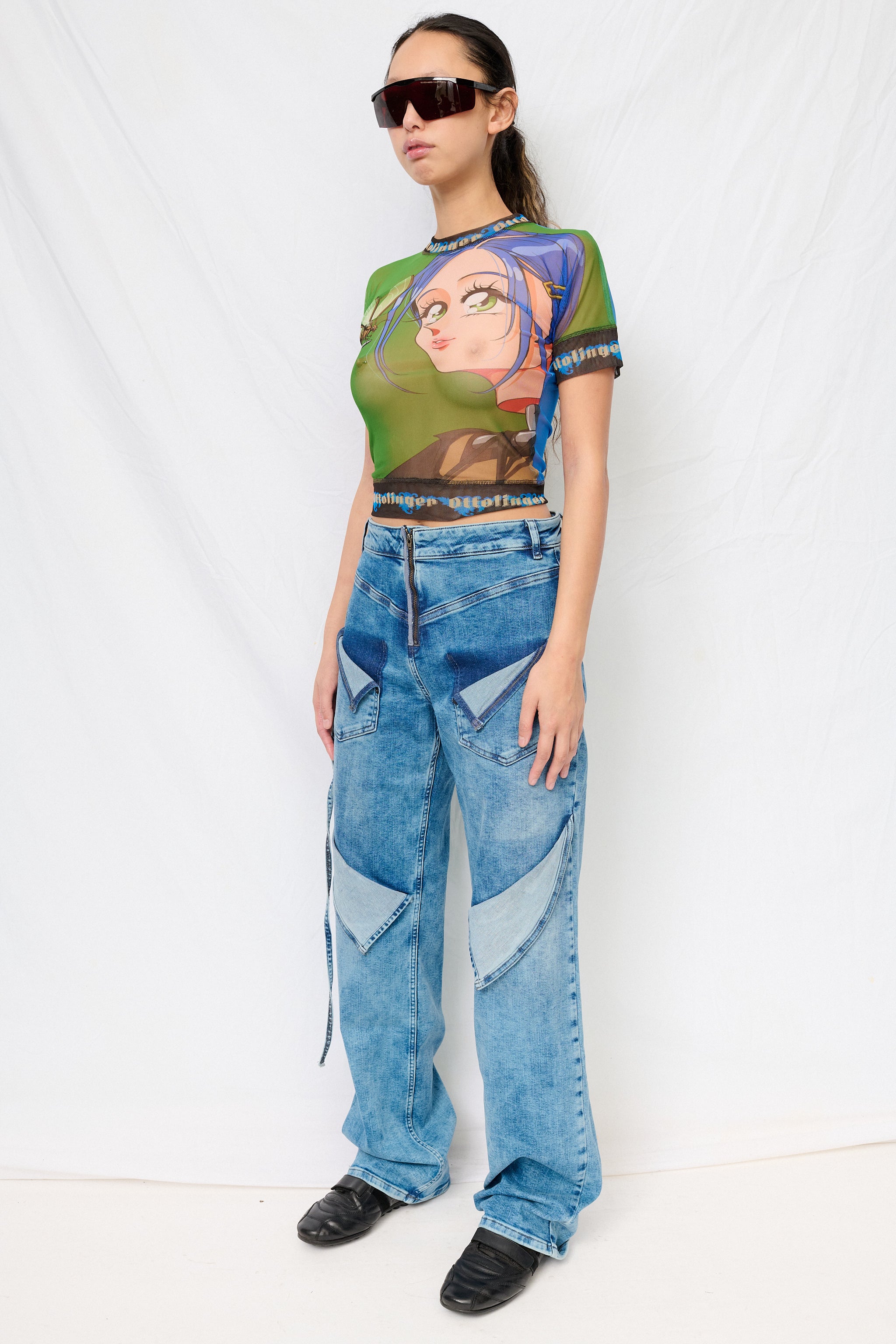 Blue Wash Loose Fit Jeans