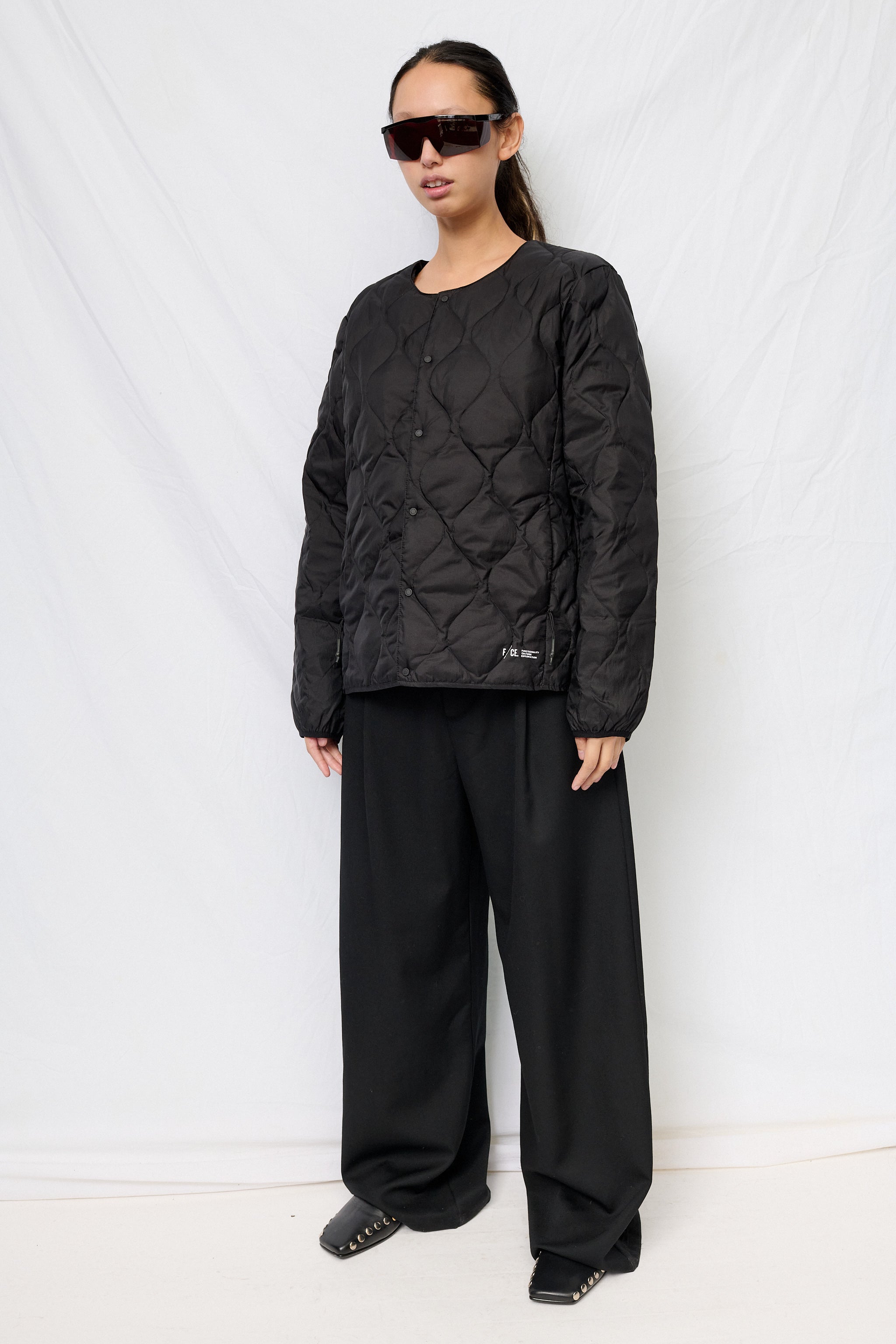 Black 25-Taion by F/CE. Packable Inner Down JK