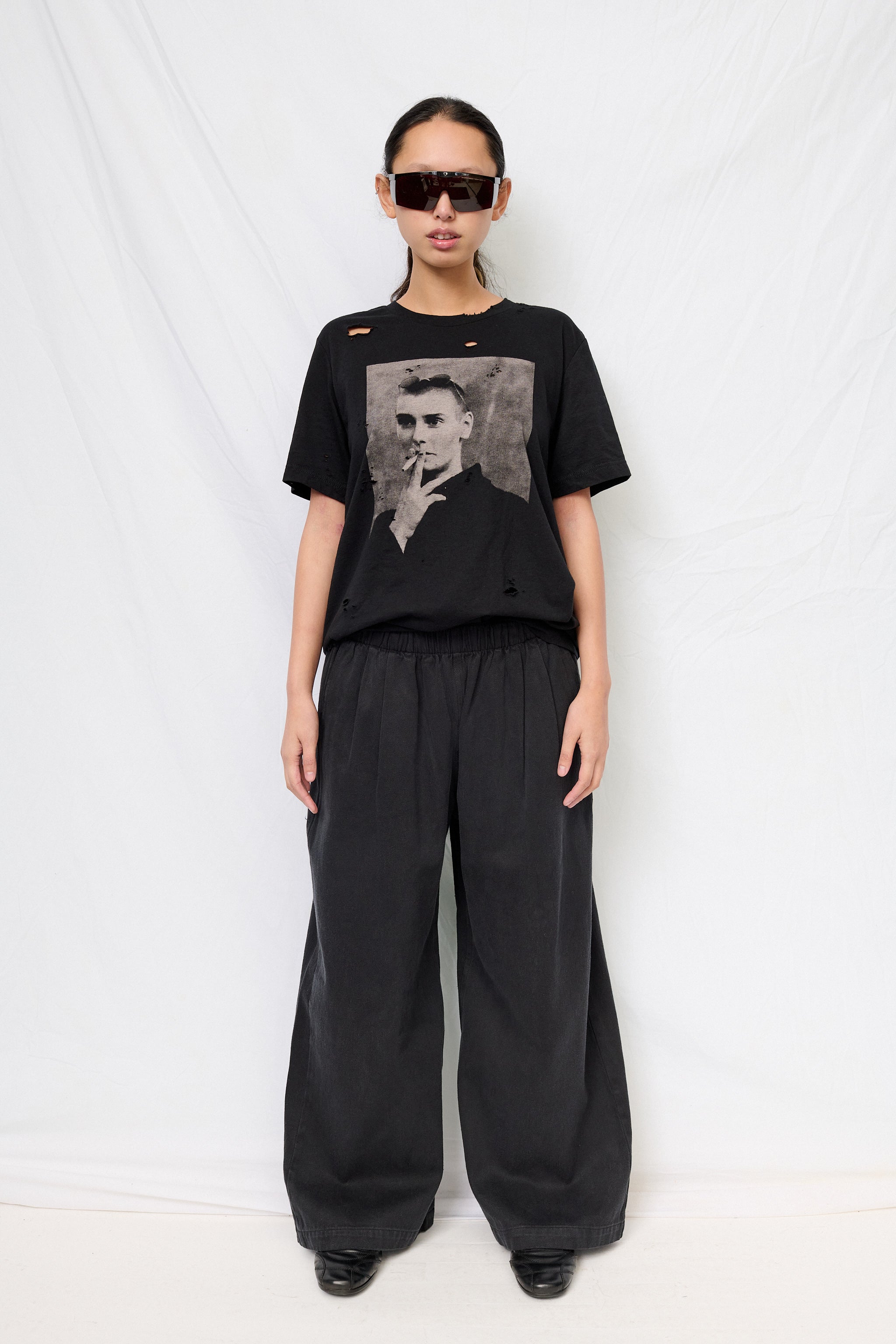 Black Twill Disco Pant