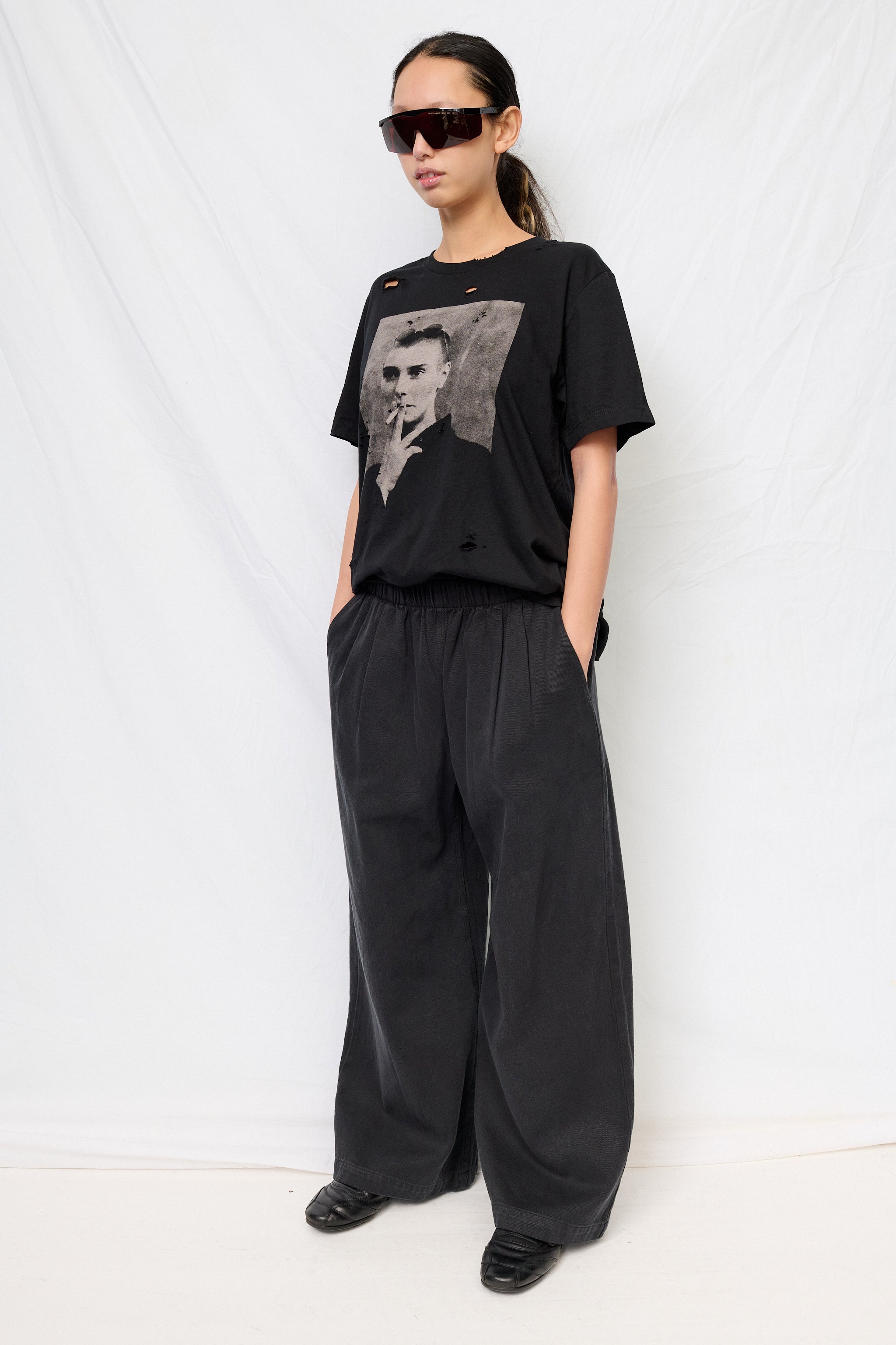 Black Twill Disco Pant