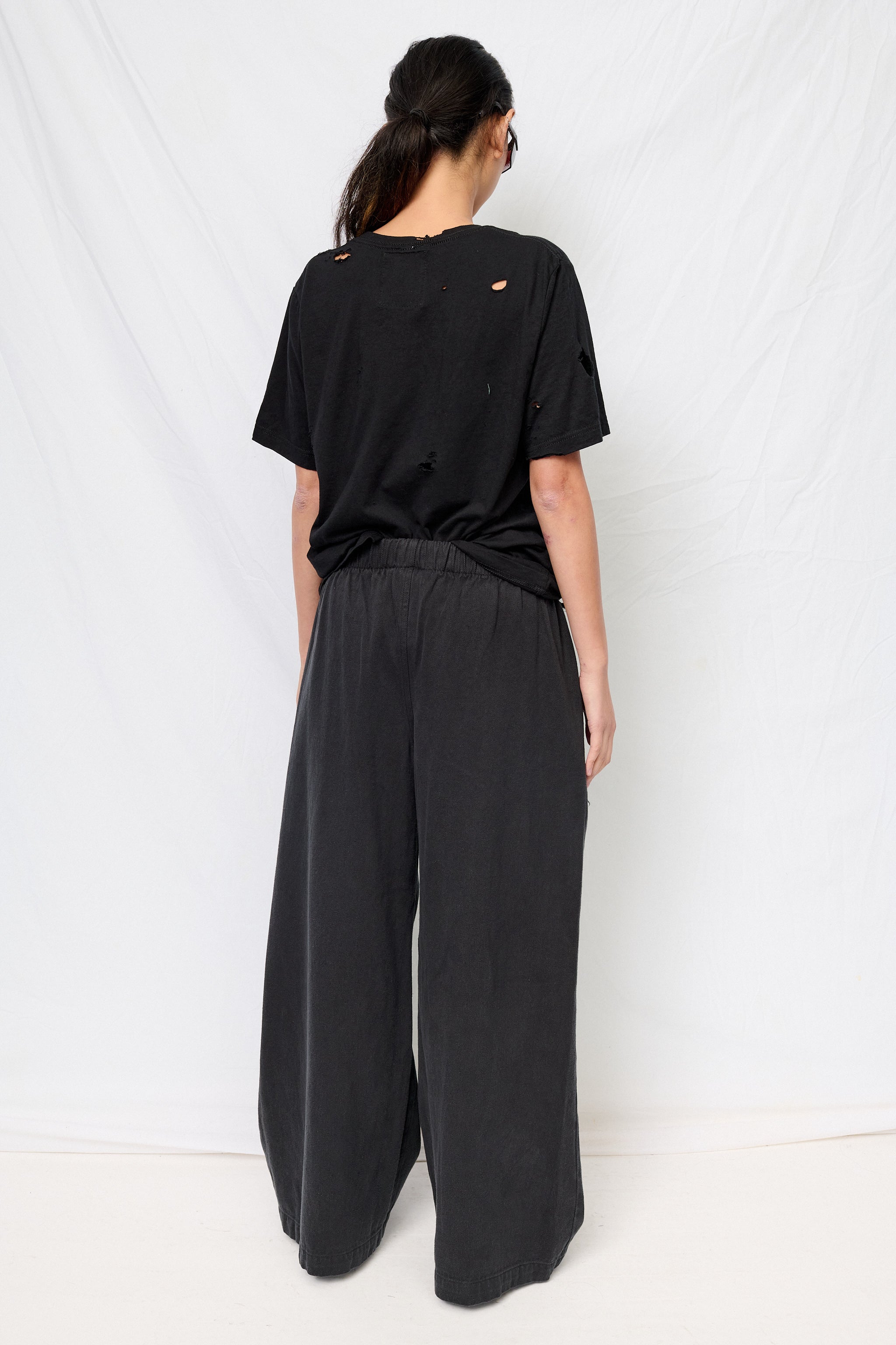 Black Twill Disco Pant