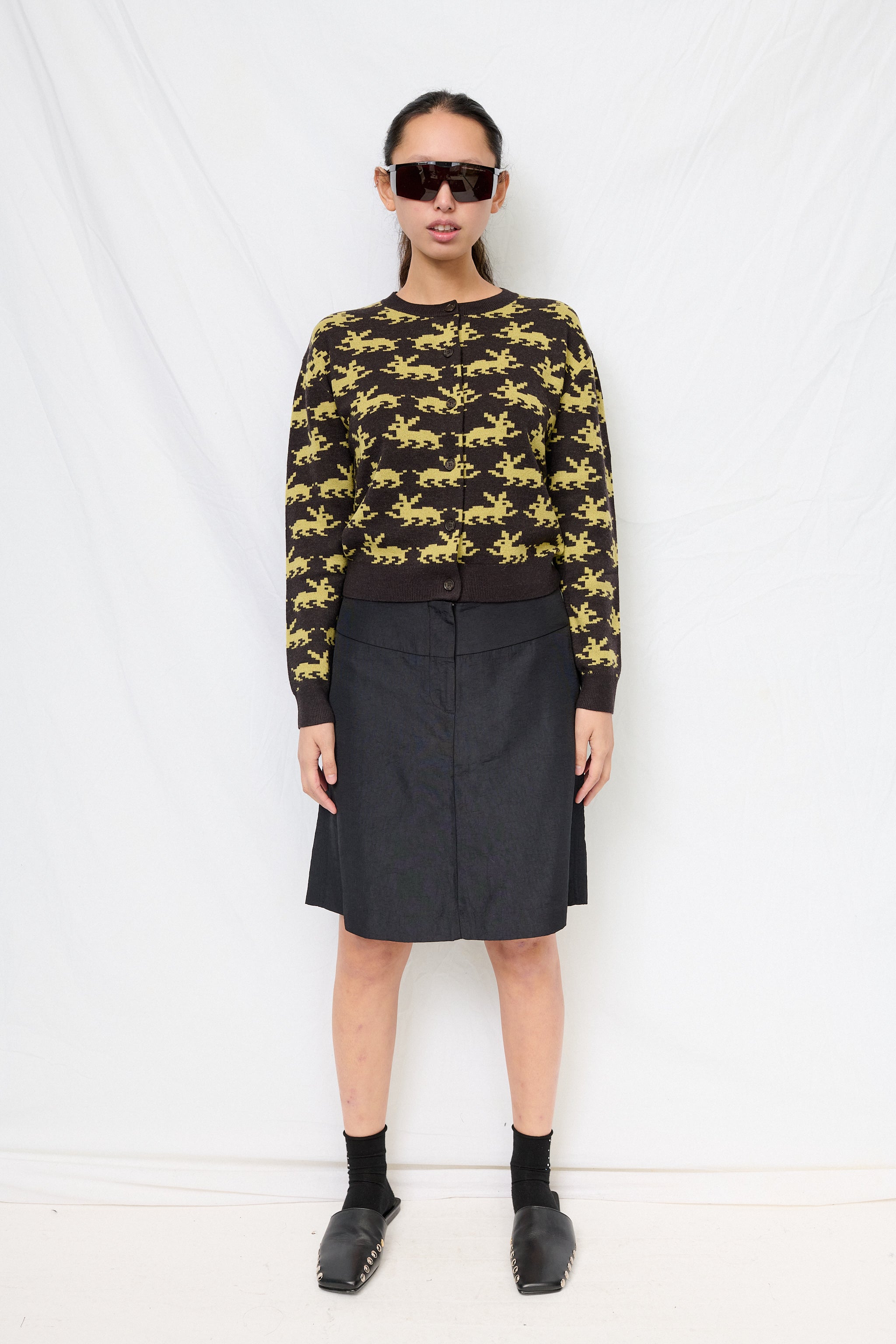 Brown Multi Bouchette Cardigan