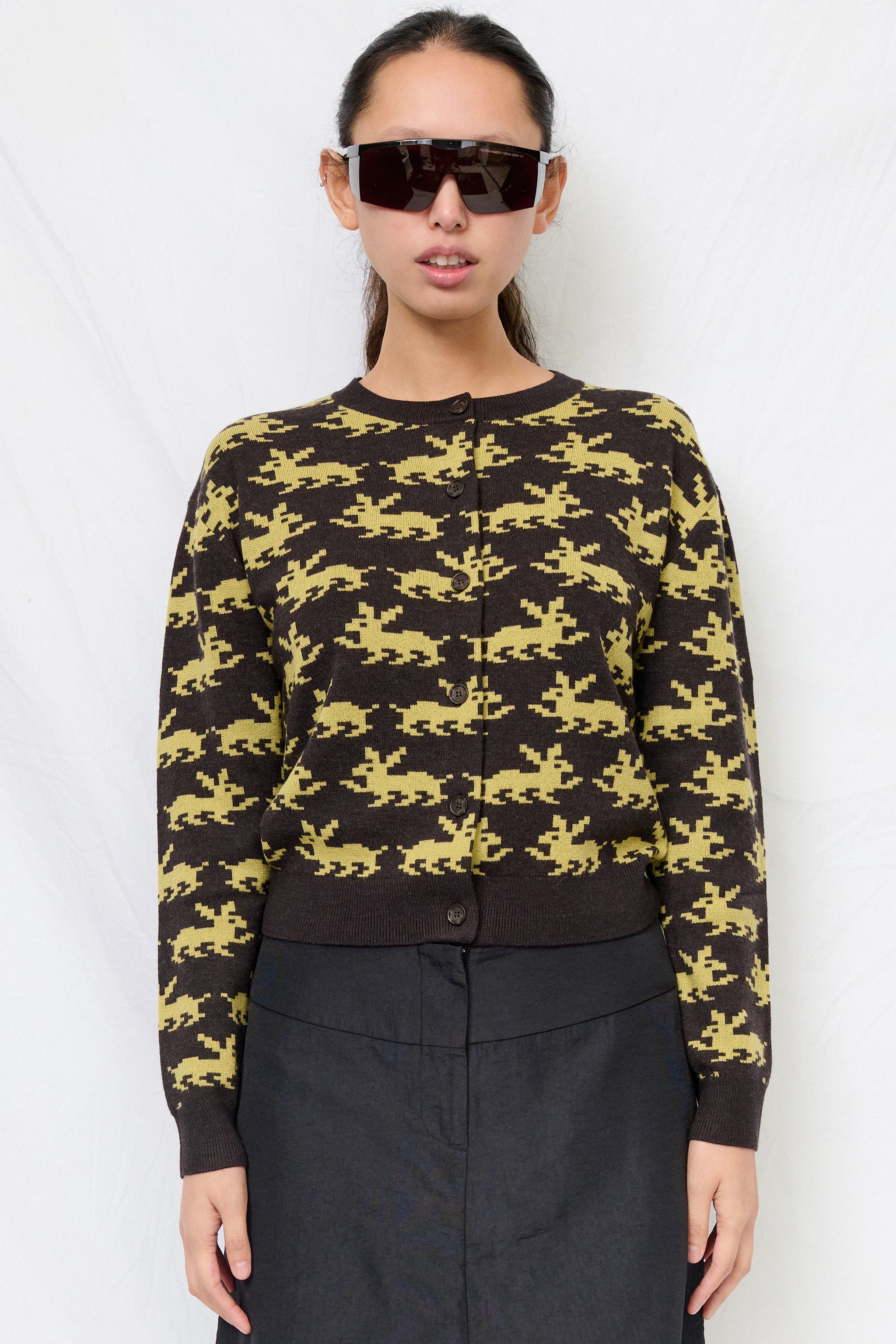 Brown Multi Bouchette Cardigan