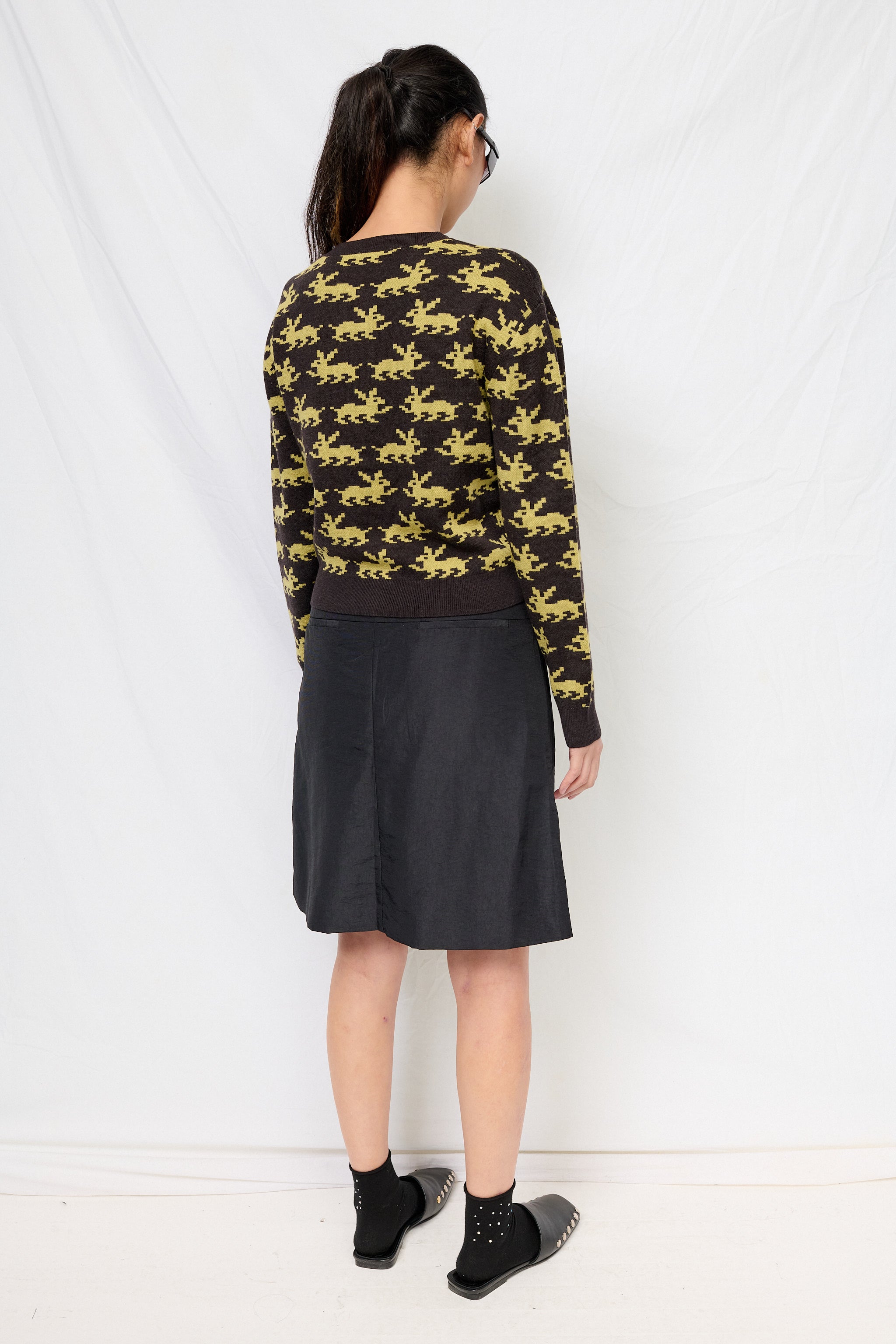 Brown Multi Bouchette Cardigan