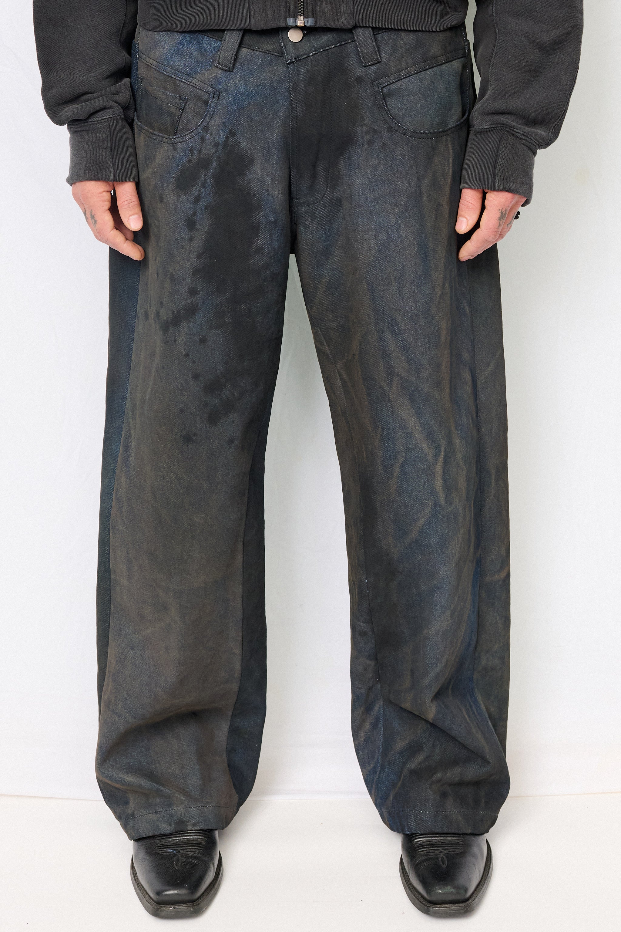 Dirty Indigo Denim Twist Jean - Assembly New York