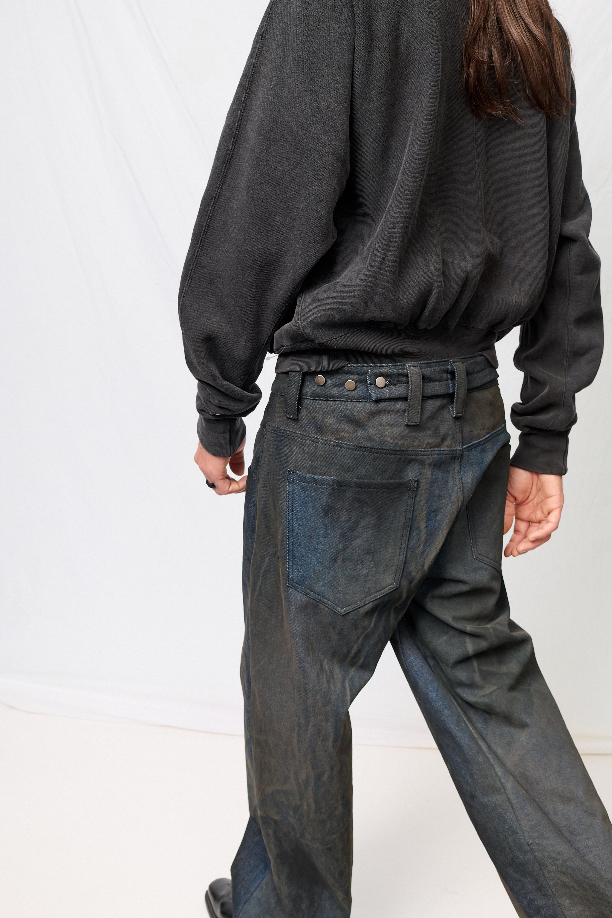 Dirty Indigo Denim Twist Jean