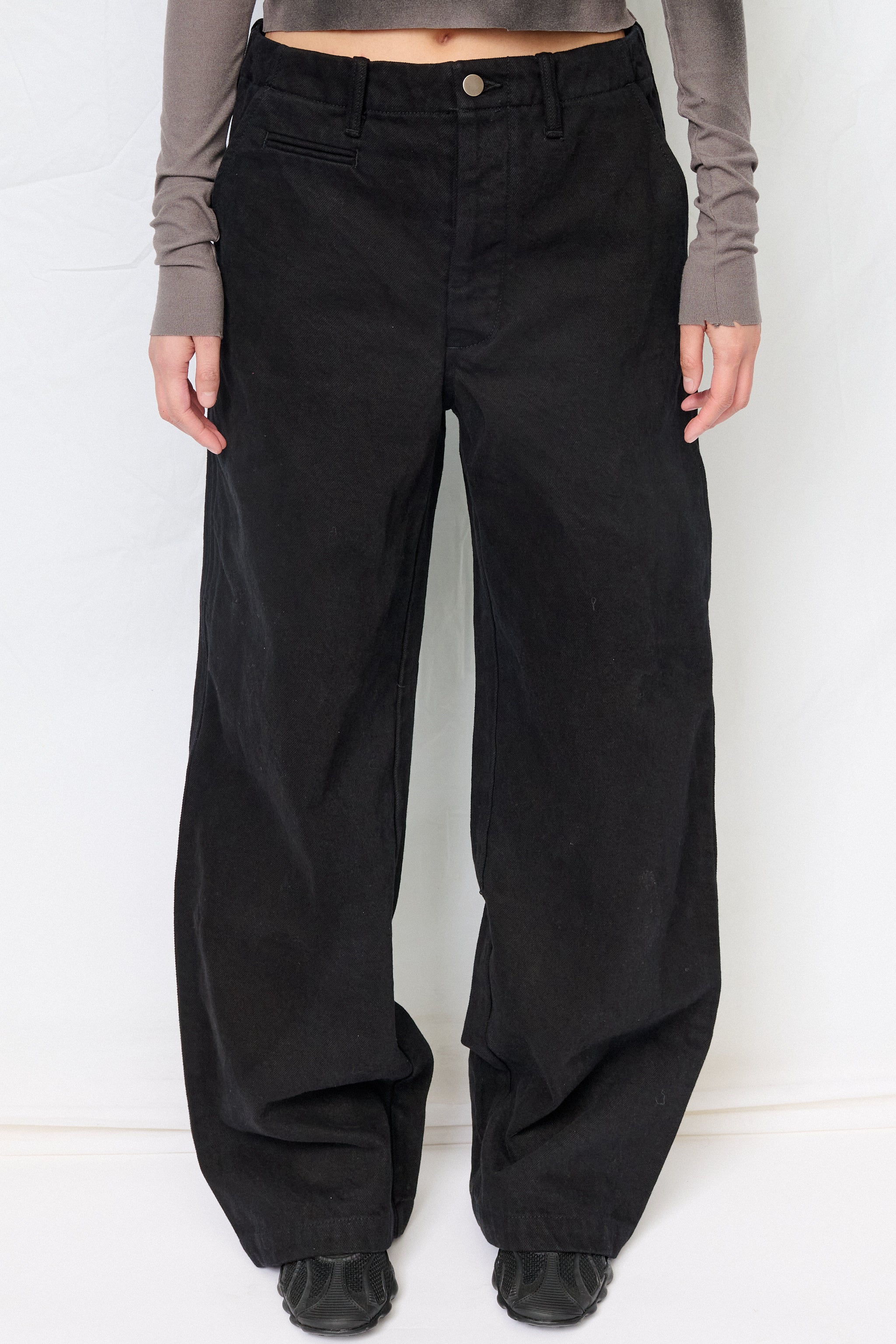 Black Denim Full Pant