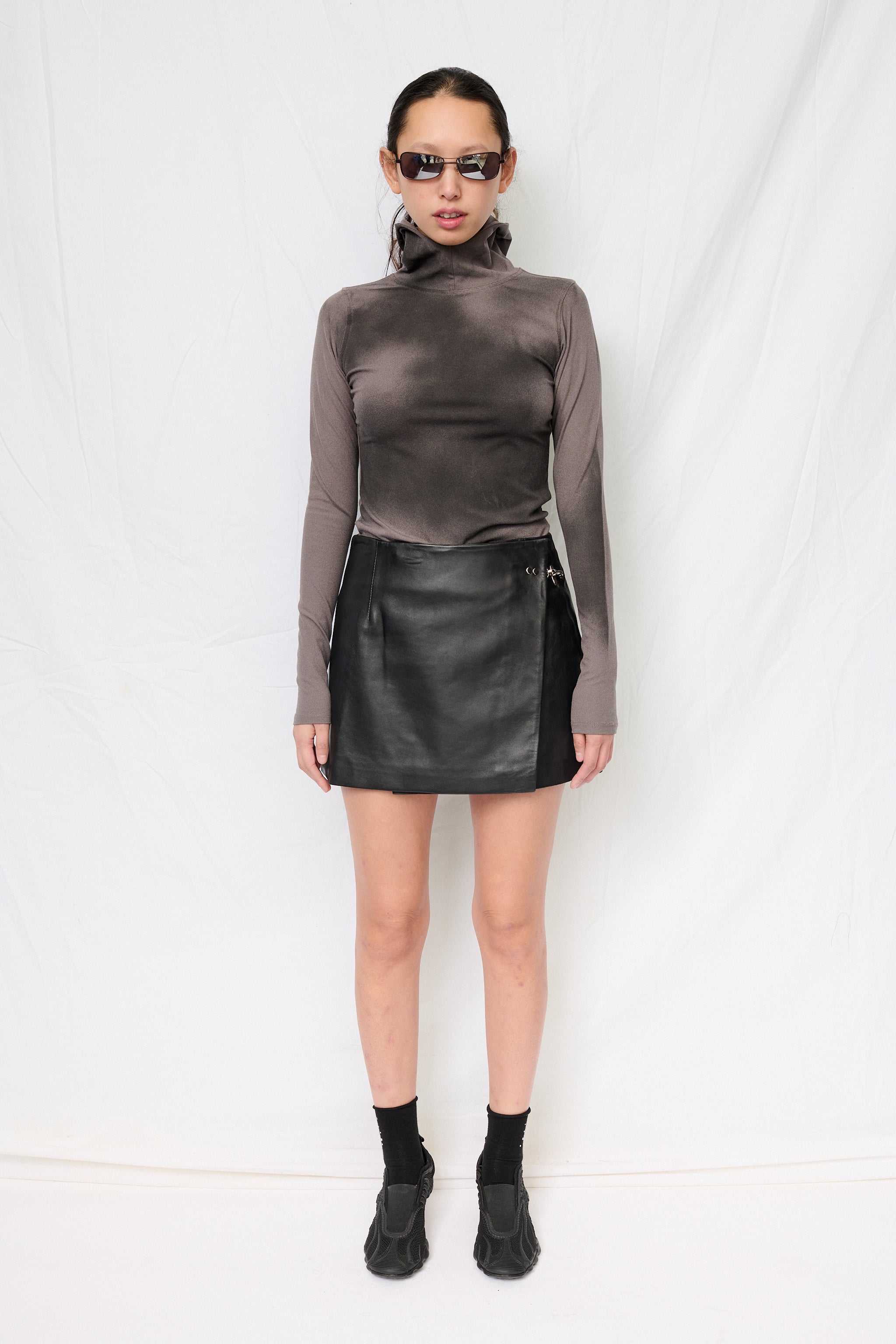 Black Sheep Nappa Fireman Mini Skirt