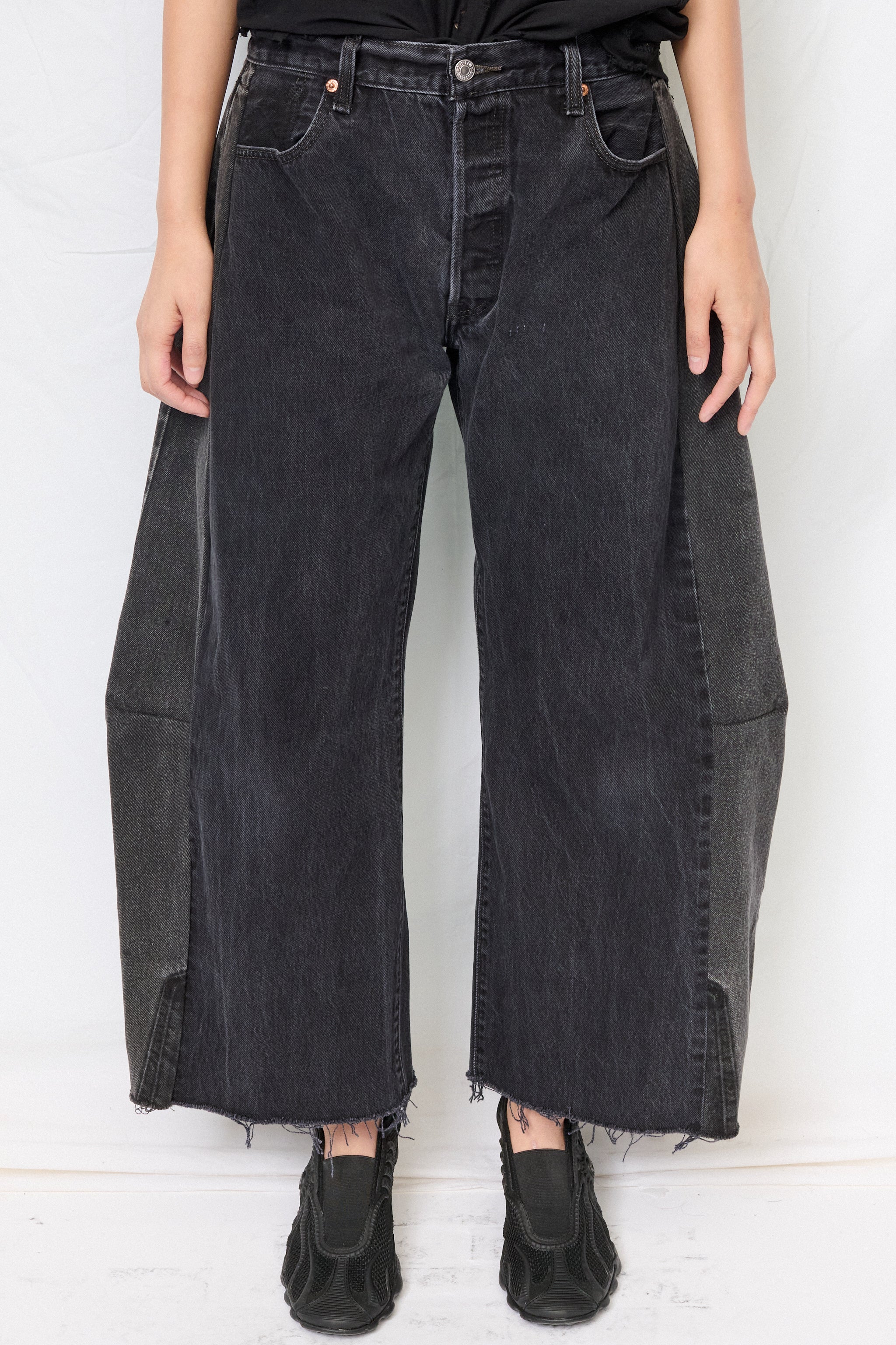 Vintage Black Reworked Lasso Jean