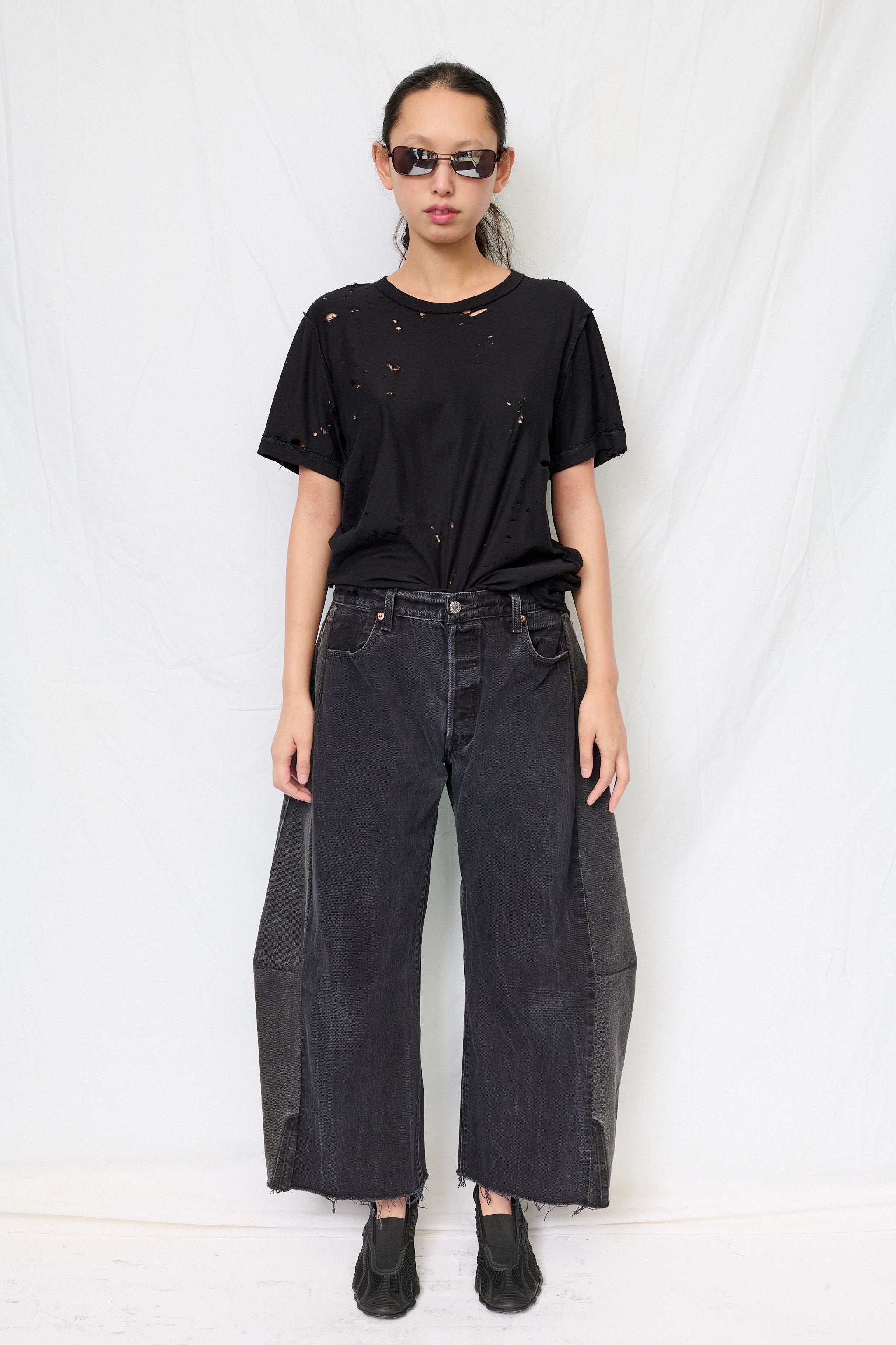 Vintage Black Reworked Lasso Jean