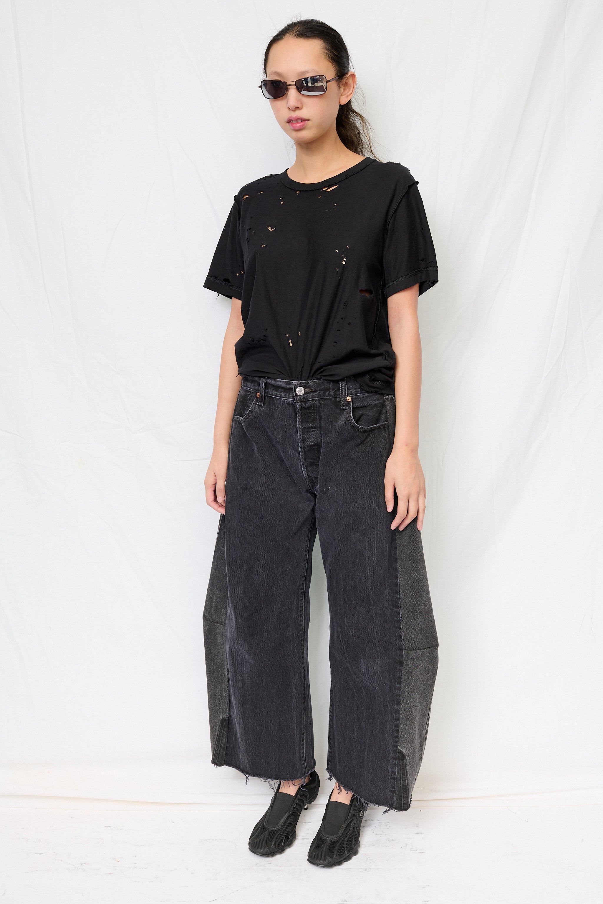 Vintage Black Reworked Lasso Jean