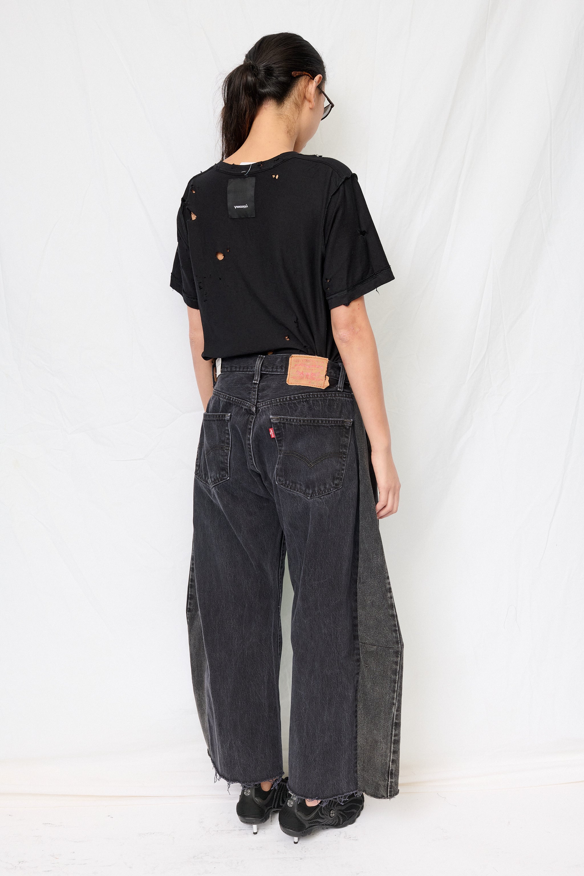 Vintage Black Reworked Lasso Jean