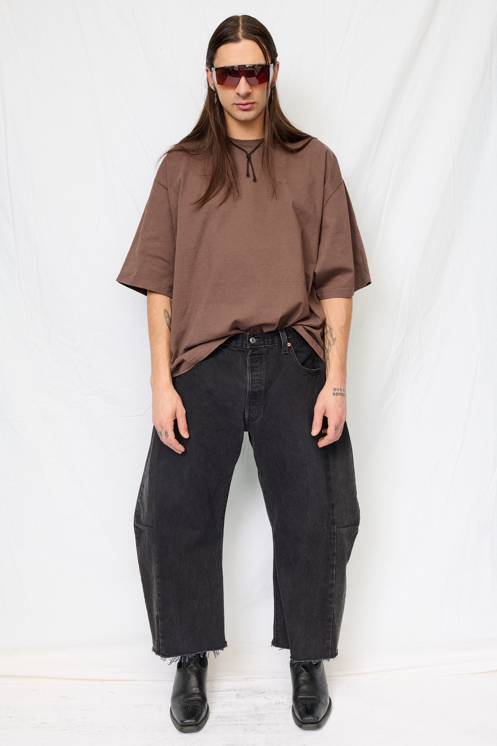 Vintage Black Reworked Lasso Jean