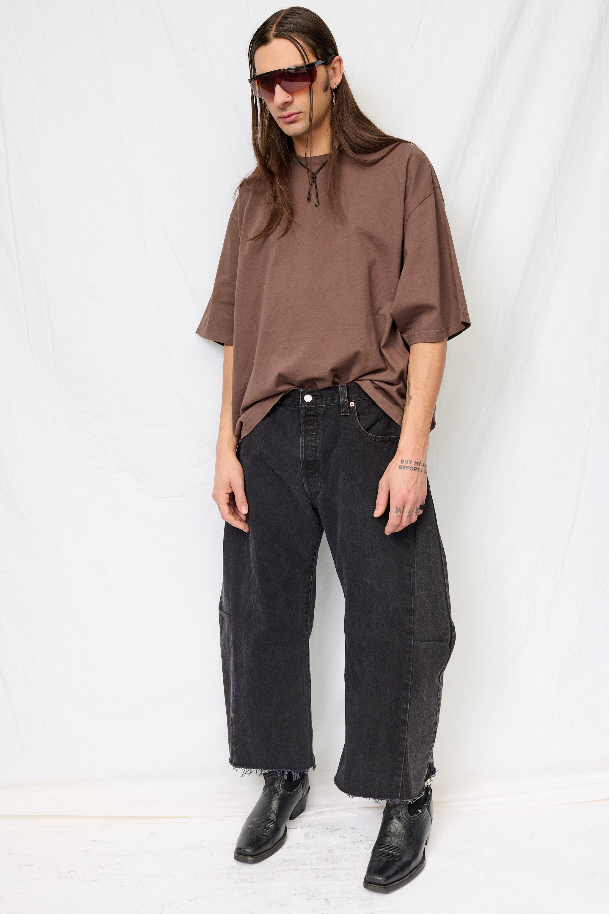 Vintage Black Reworked Lasso Jean