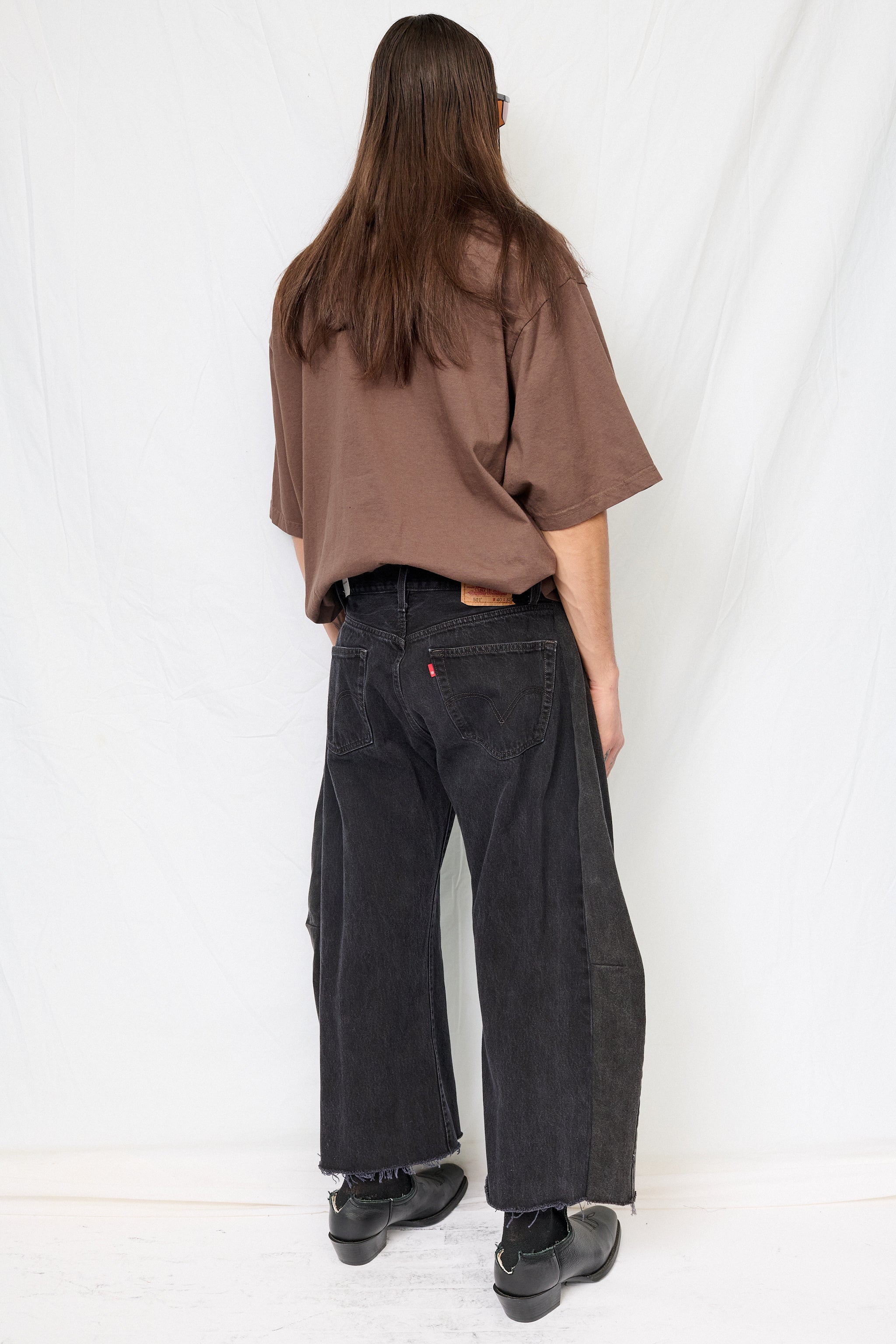 Vintage Black Reworked Lasso Jean