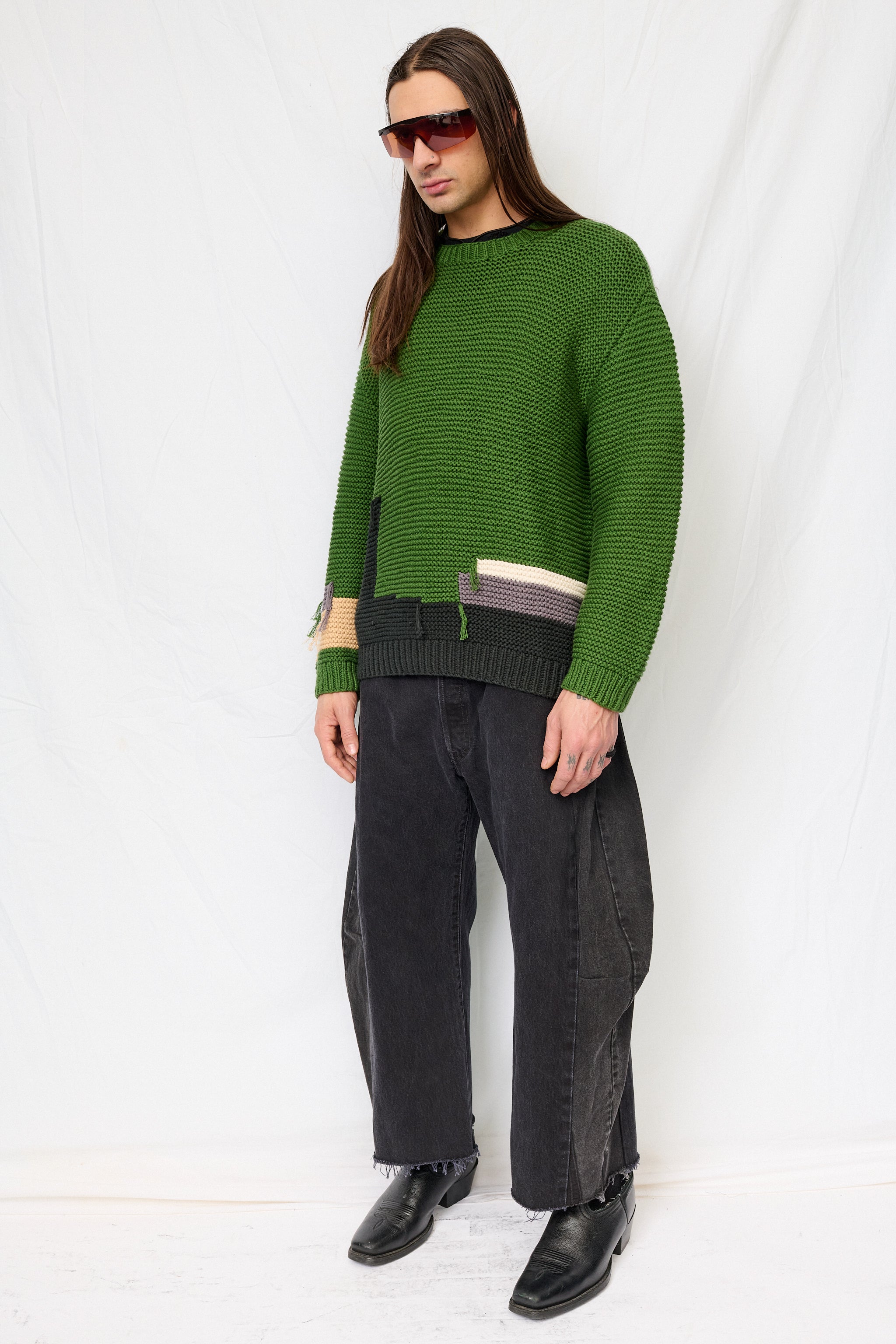 Green Flint Crew Knit