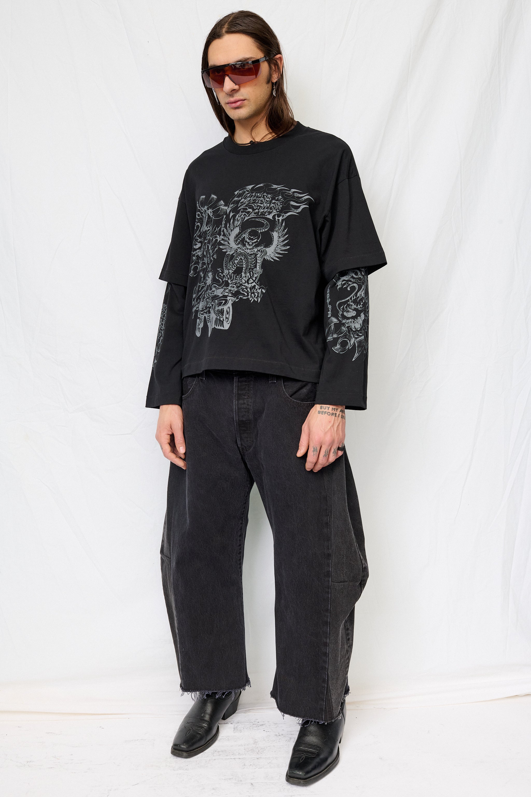 Black Loud Noises Long Sleeve Tee