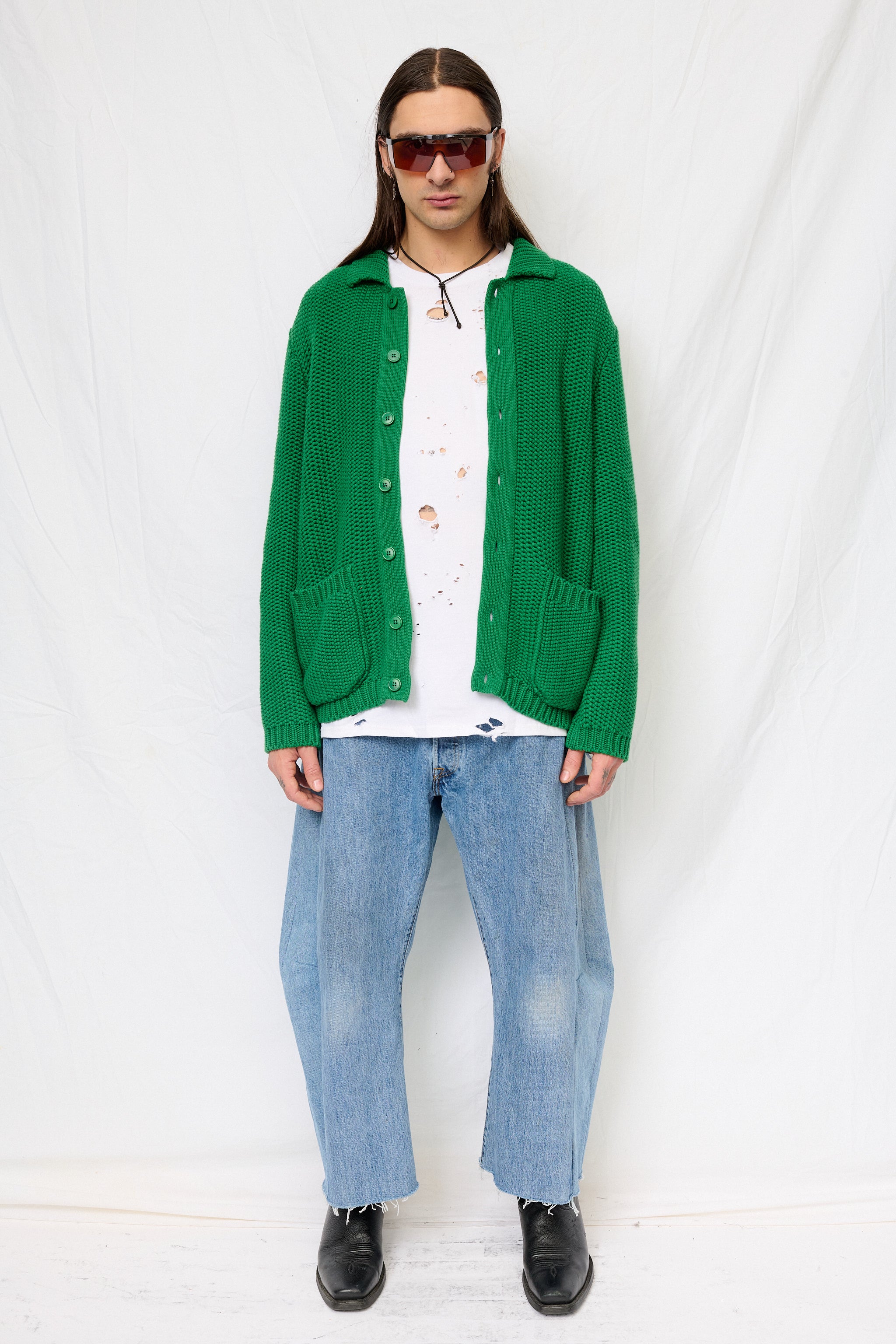 Green Baker Cardigan