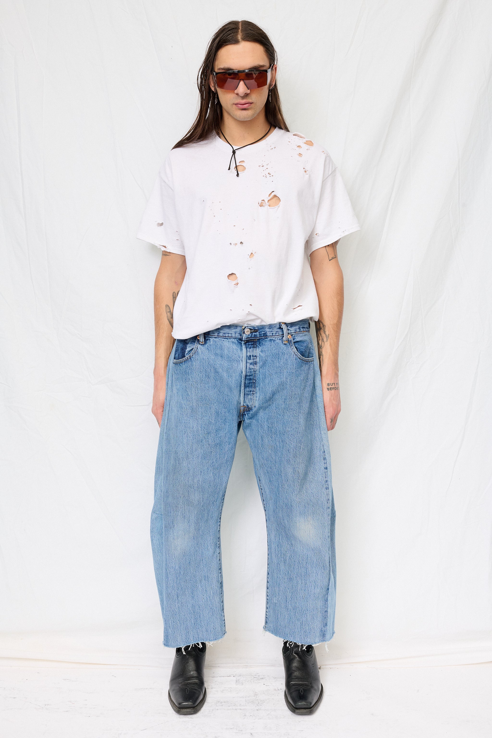 Vintage Indigo Mix Reworked Lasso Jean