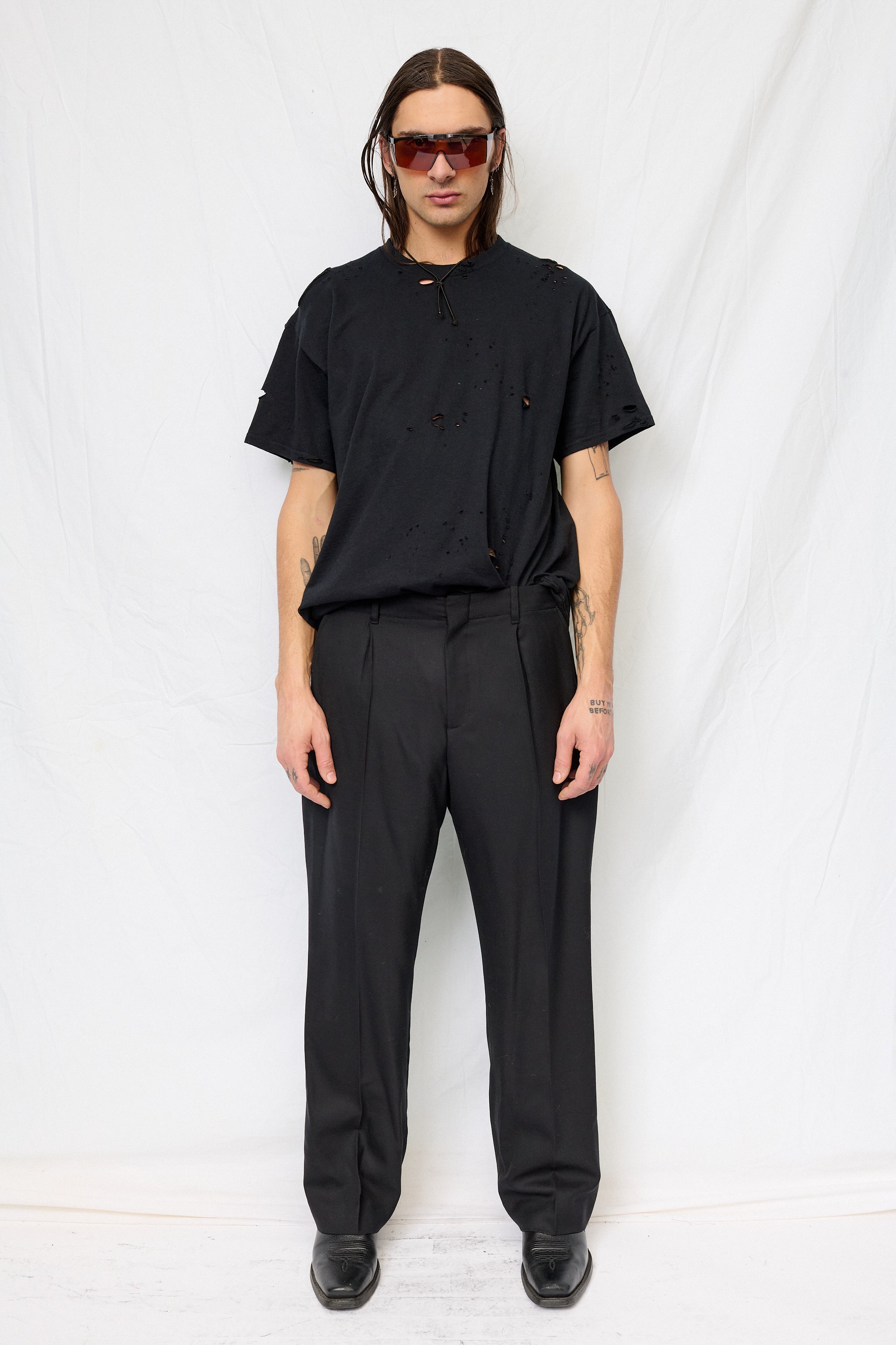 Black Borrowed Chino