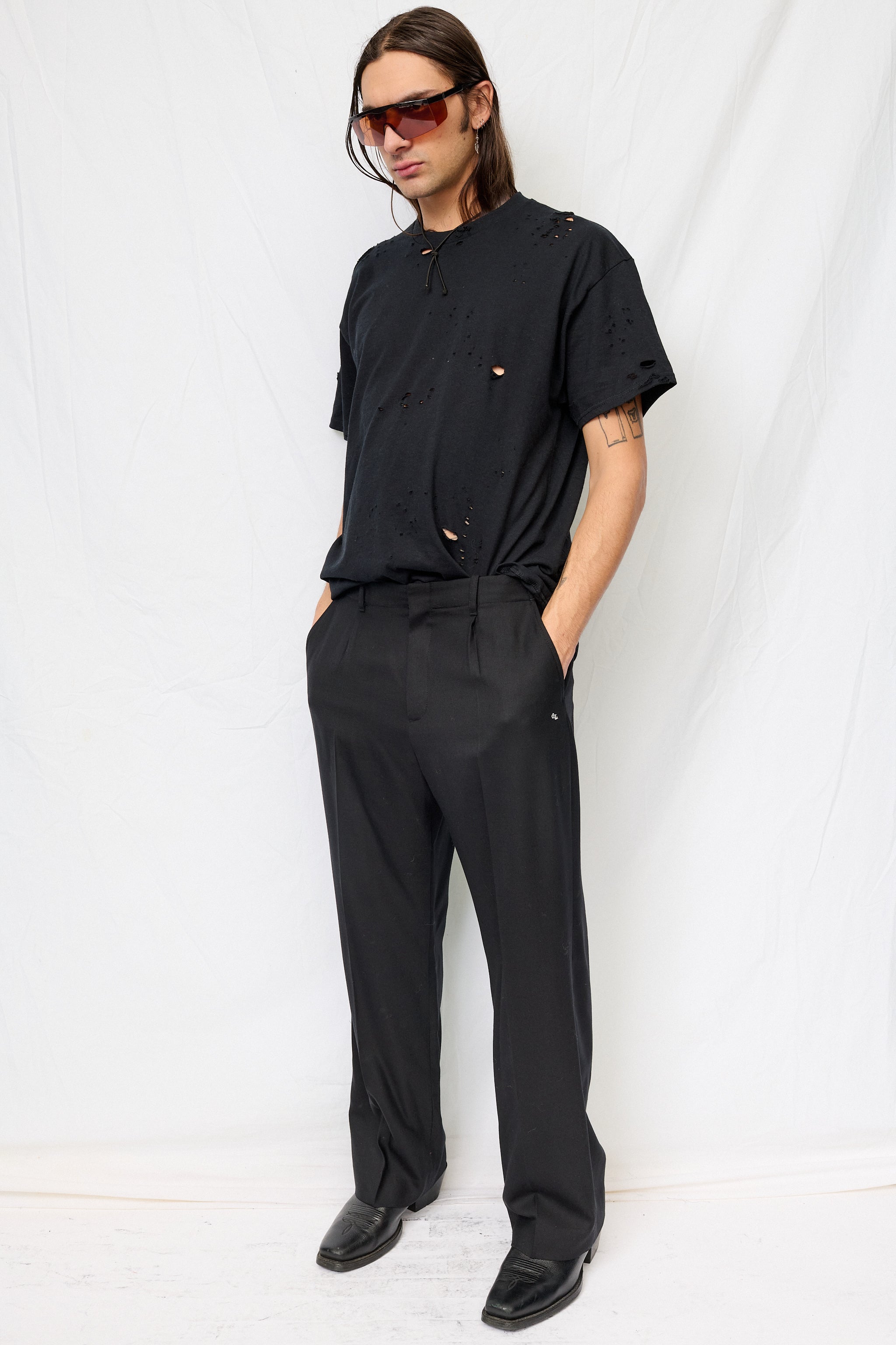 Black Borrowed Chino