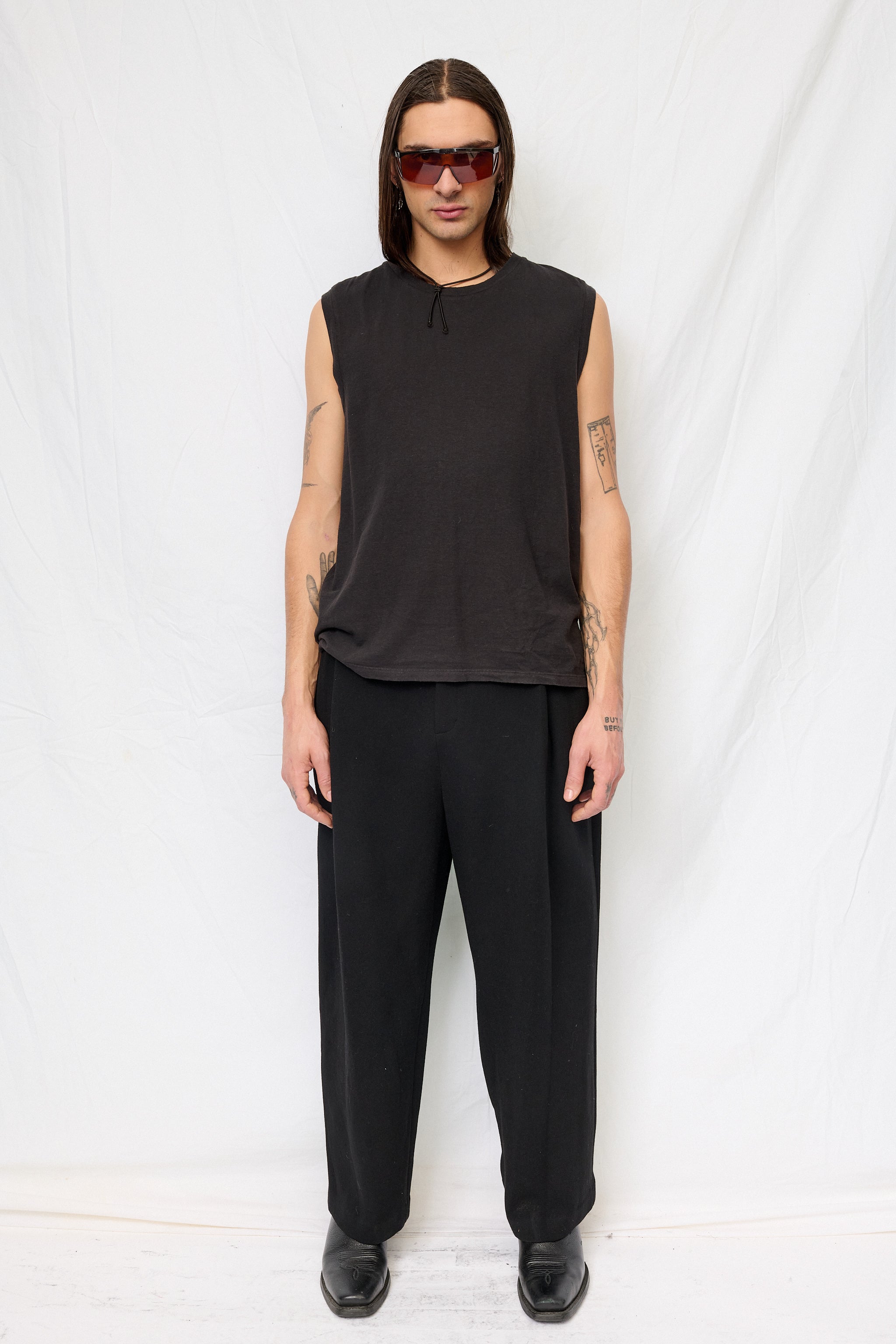 Black Malibu Muscle Tee