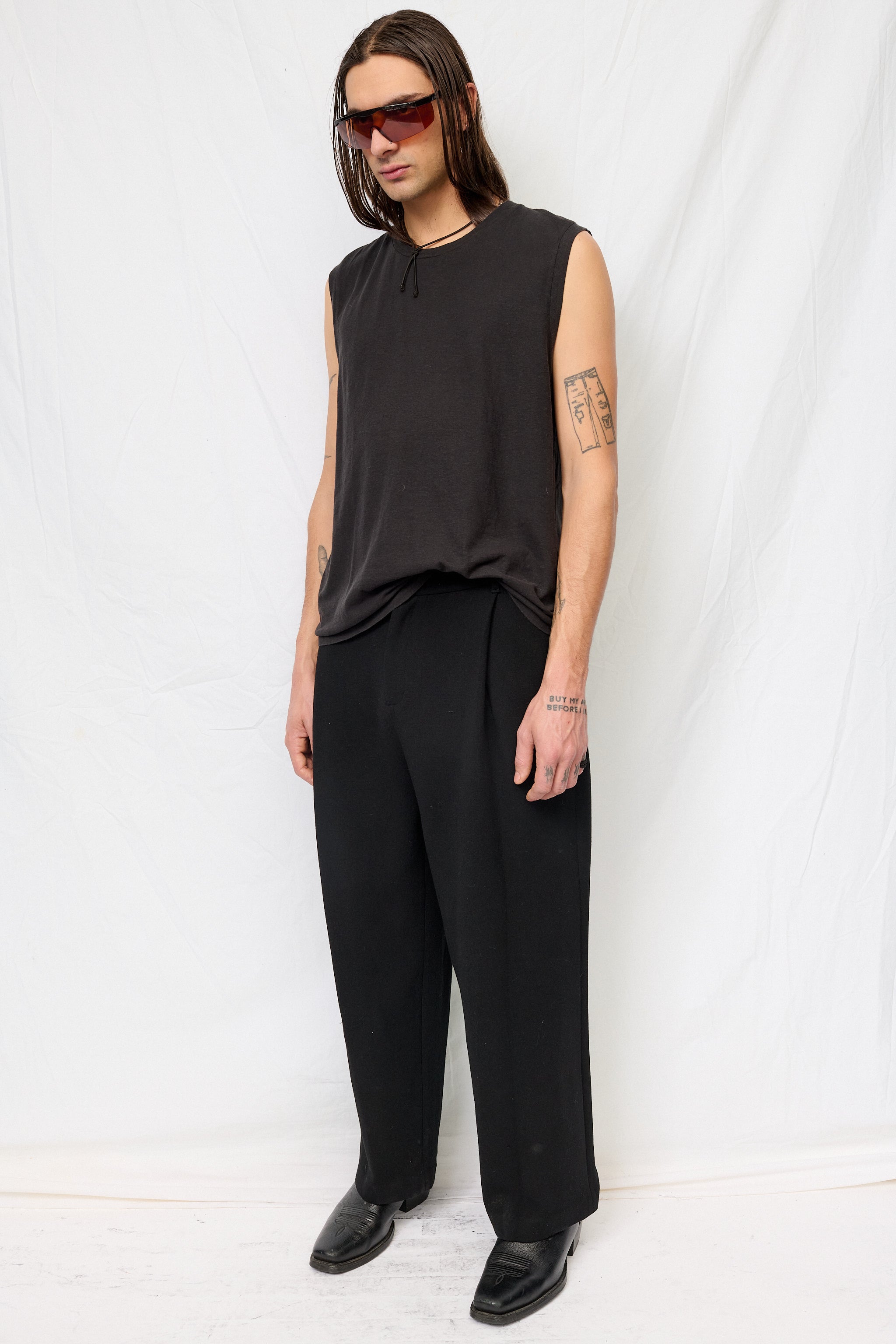 Black Malibu Muscle Tee