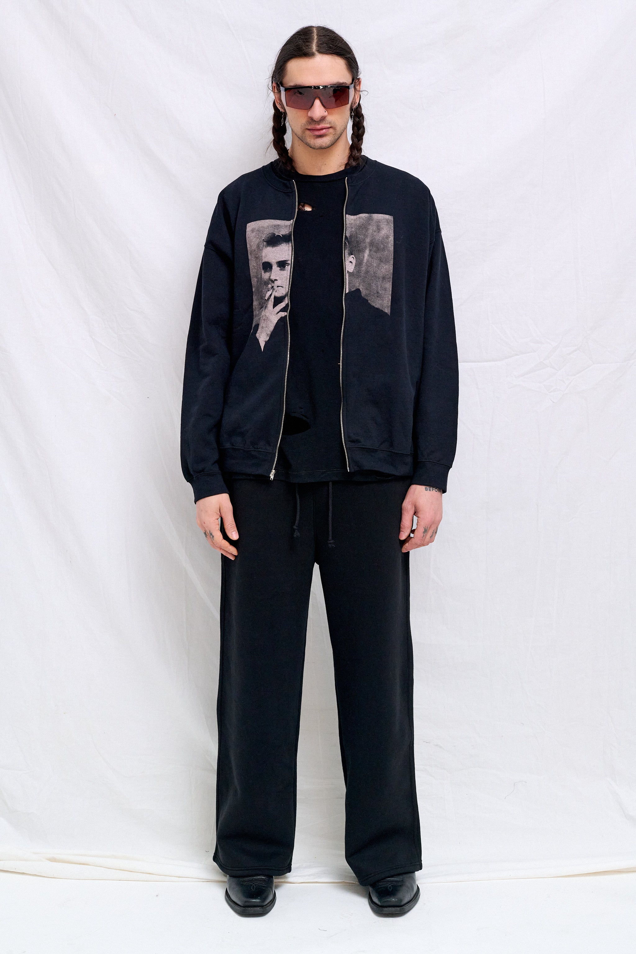 Black Sinead Zip Sweatshirt