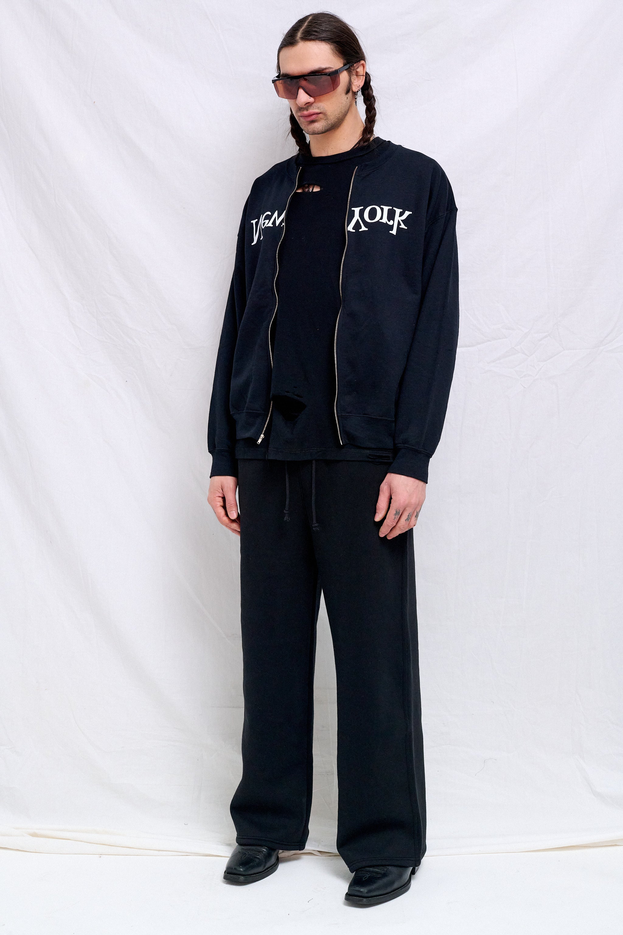 New York Logo Zip Sweatshirt